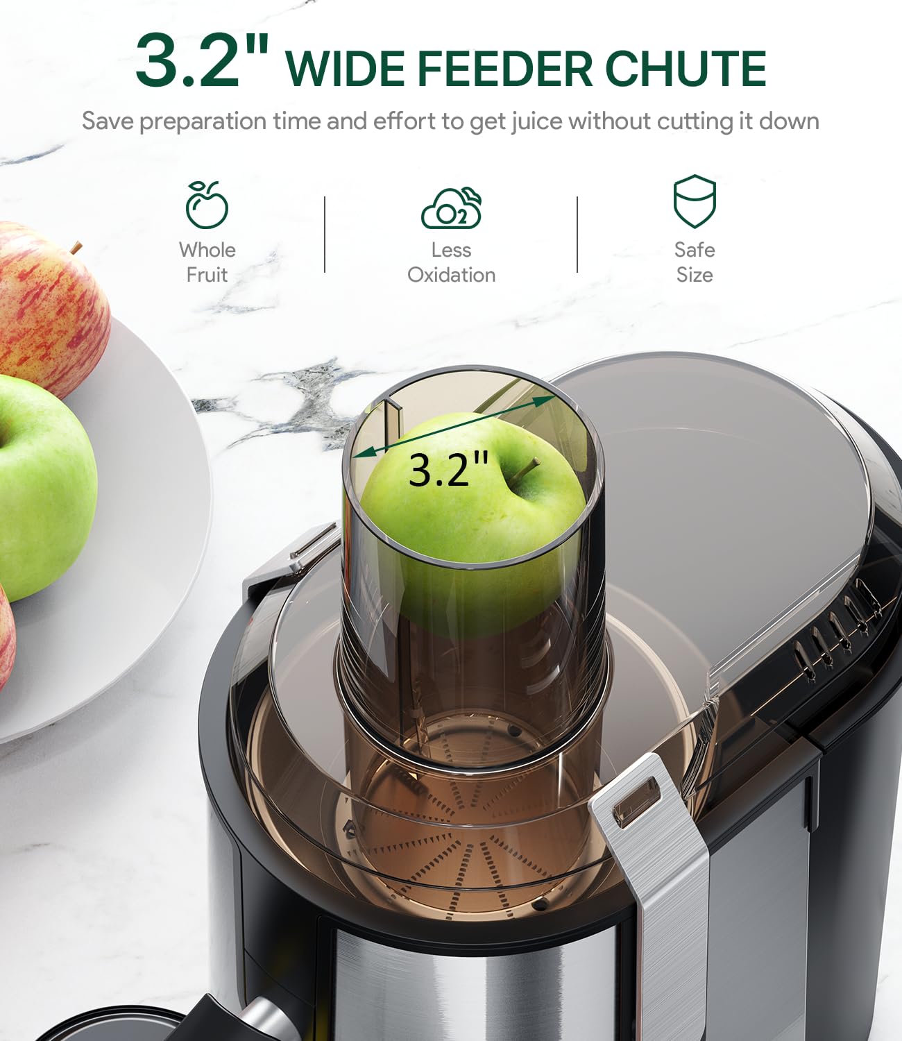 800W High-Speed Centrifugal Juicer with 3.2