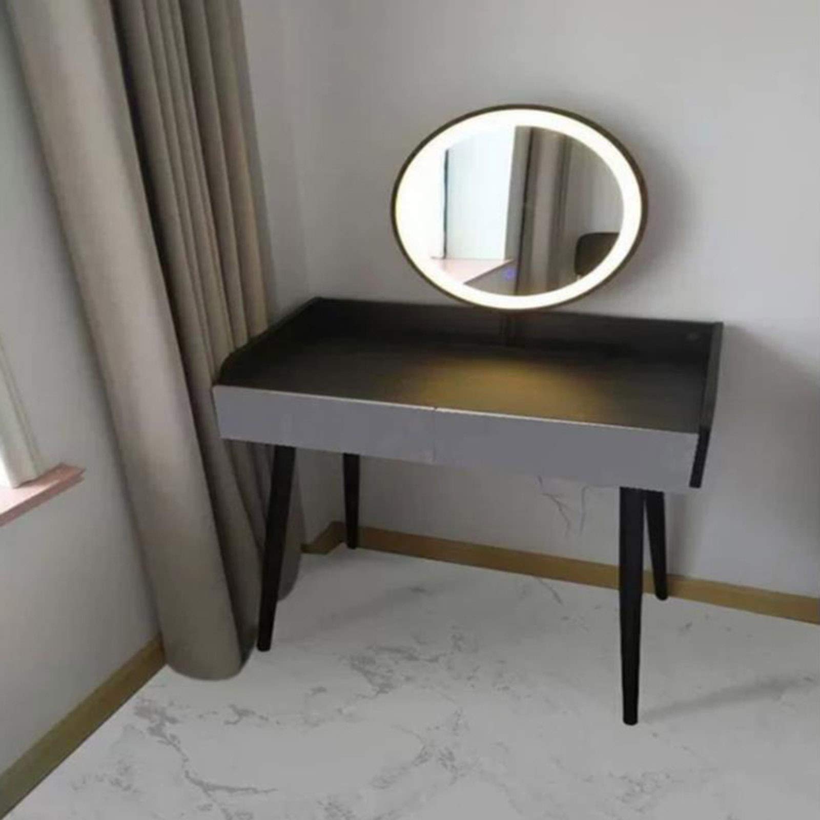 28-Inch Black & Gold Oblique Cone Metal Furniture Legs - DIY Iron Table Legs for Dressing Table, Dining Table, Coffee Table - 4-Piece Replaceable Cabinet Hardware (72cm) - Perfect for Home Office, Living Room & Bedroom Furniture Upgrade