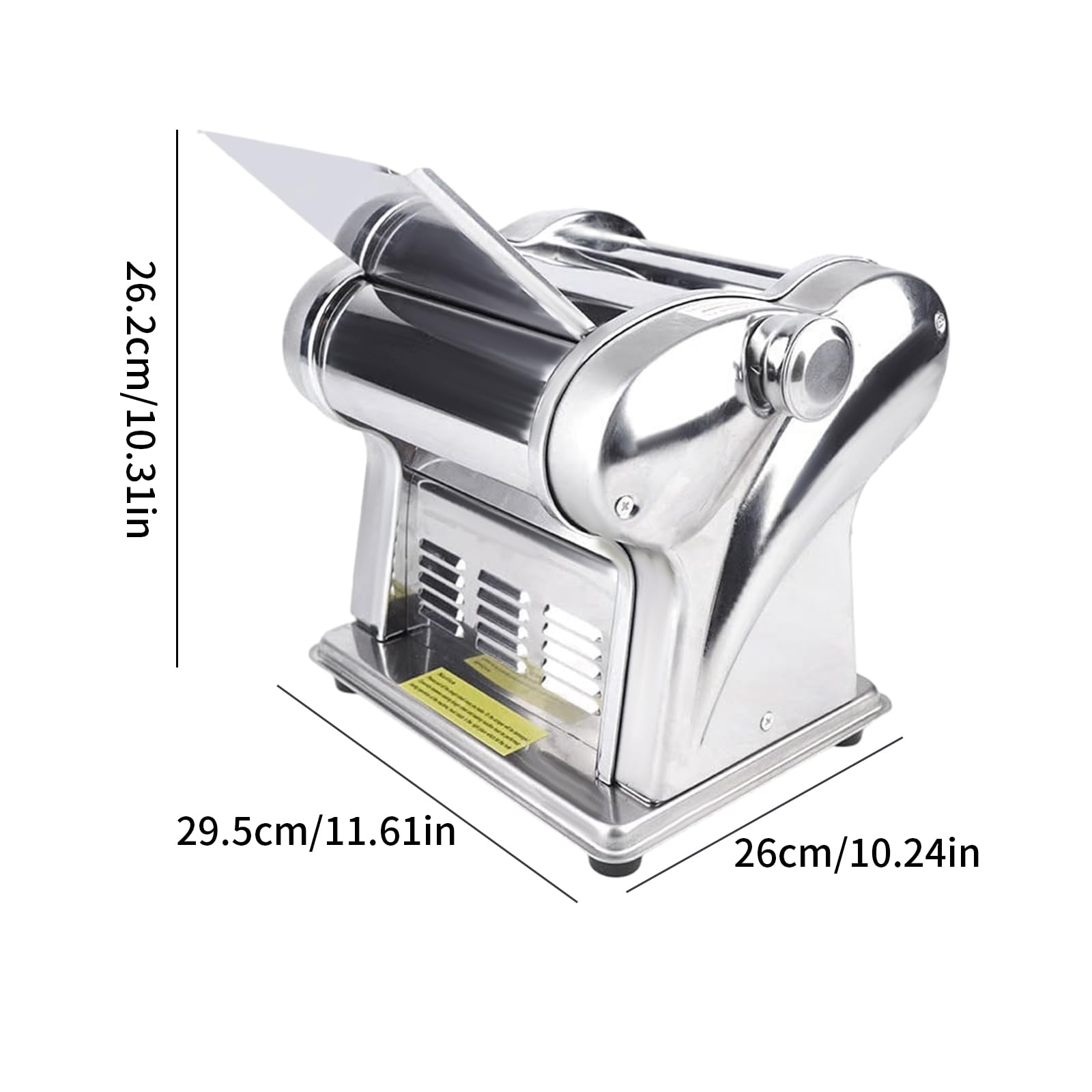 Commercial Electric Dough Roller Sheeter Machine - Stainless Steel Automatic Pasta Maker for Noodles, Dumplings & Pastry - 110V for Home & Restaurant Use