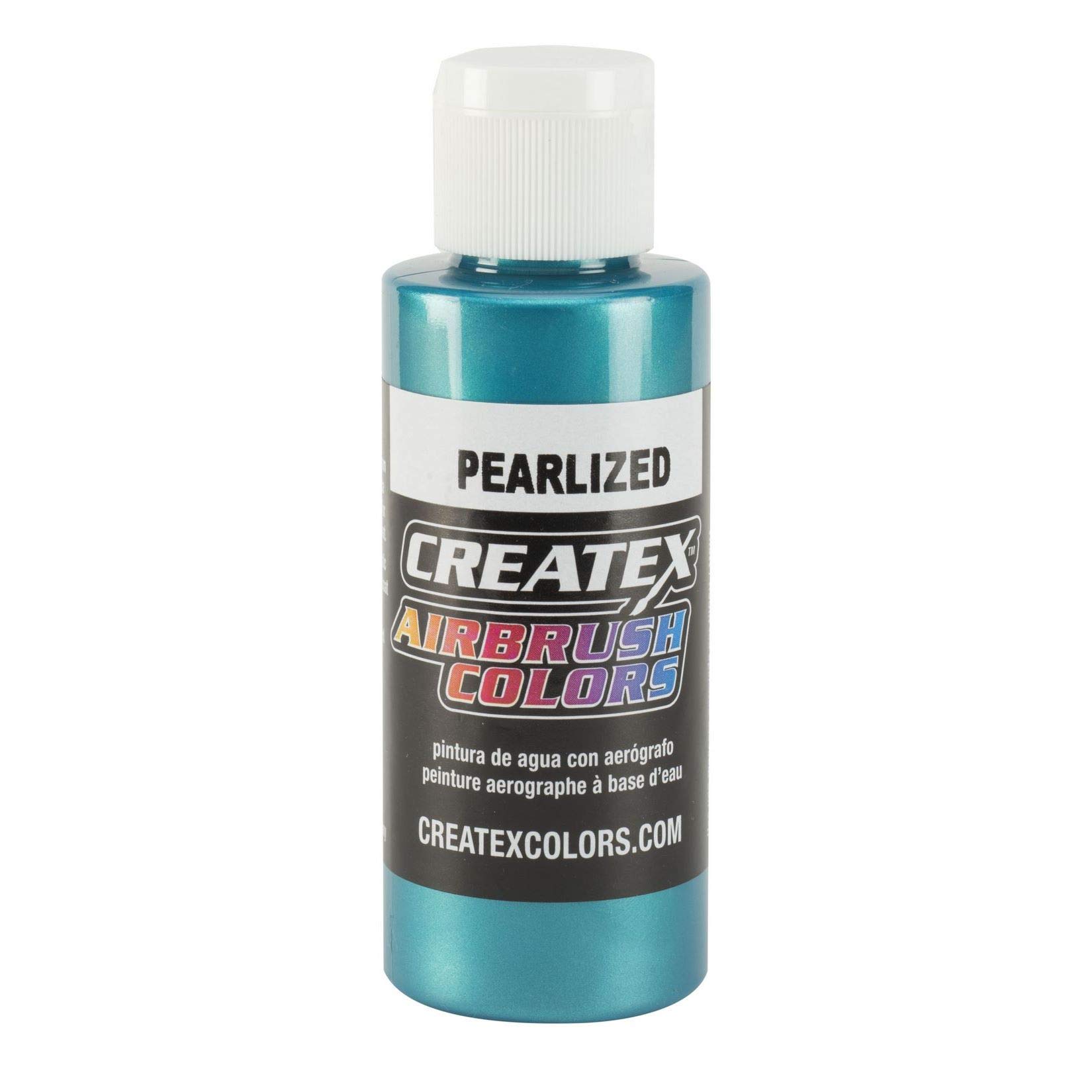 2 Oz Airbrush Pearlescent Paint - Turquoise Metallic Finish for DIY Crafts, Model Kits & Automotive Customization | Perfect for Hobbyists & Artists