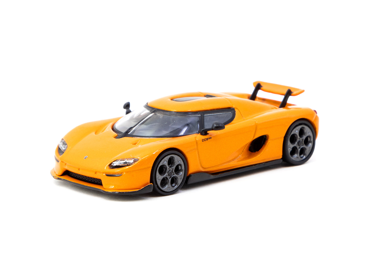 Tarmac Works 1/64 Scale Koenigsegg CC850 Diecast Model Car - Orange - Collectible Miniature for Car Enthusiasts - Perfect for Display, Gifts, and Model Car Collections