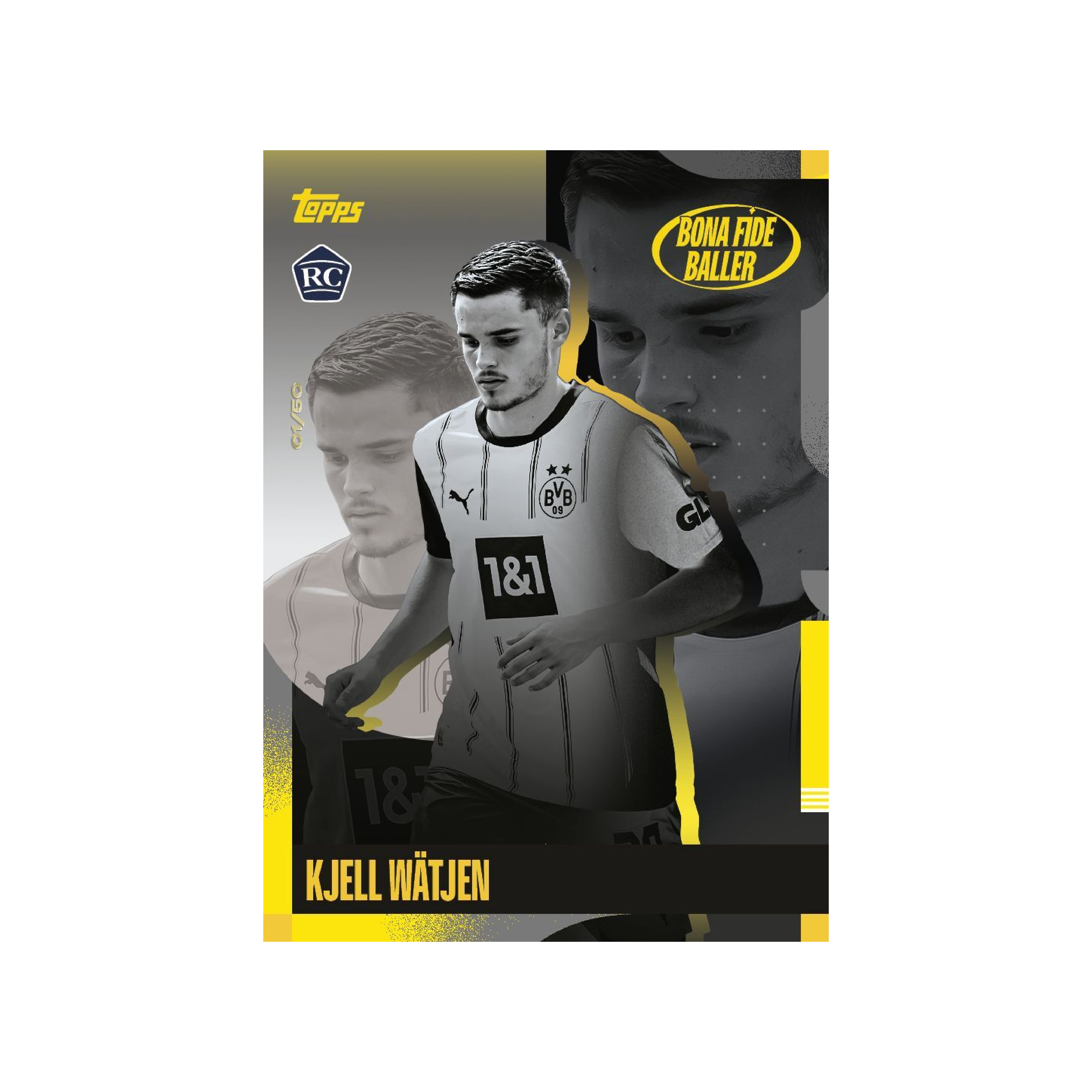 Official Topps Borussia Dortmund BVB 2024/25 Team Set Box - Soccer Trading Cards Collection for Fans & Collectors - Perfect for Gifts, Display, and Fantasy League Enthusiasts