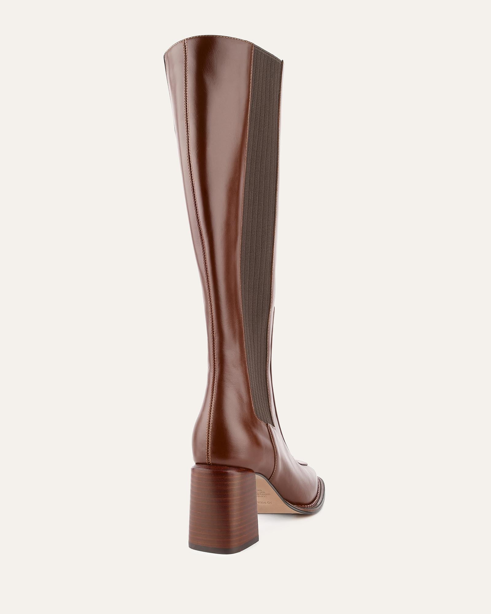Divine Knee High Boots - Dark Chocolate Brown Genuine Leather for Women | Stylish & Comfortable for Fall, Winter & Casual Outfits