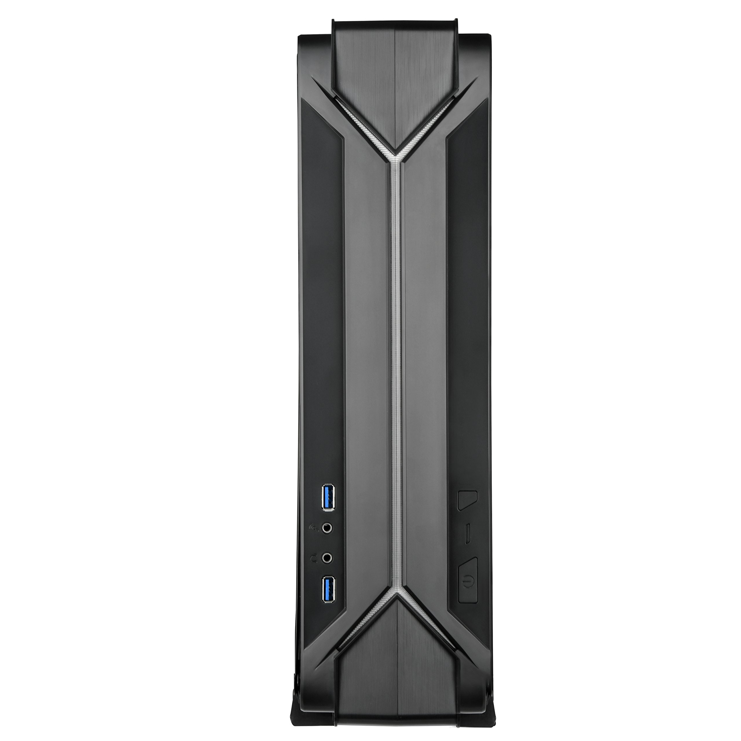 SilverStone SST-RVZ03B Raven Mini-ITX Gaming PC Case - Compact Black Chassis with RGB Lighting for High-Performance Gaming Rigs | Perfect for Small Space Setups, Esports Tournaments & Home Entertainment Systems