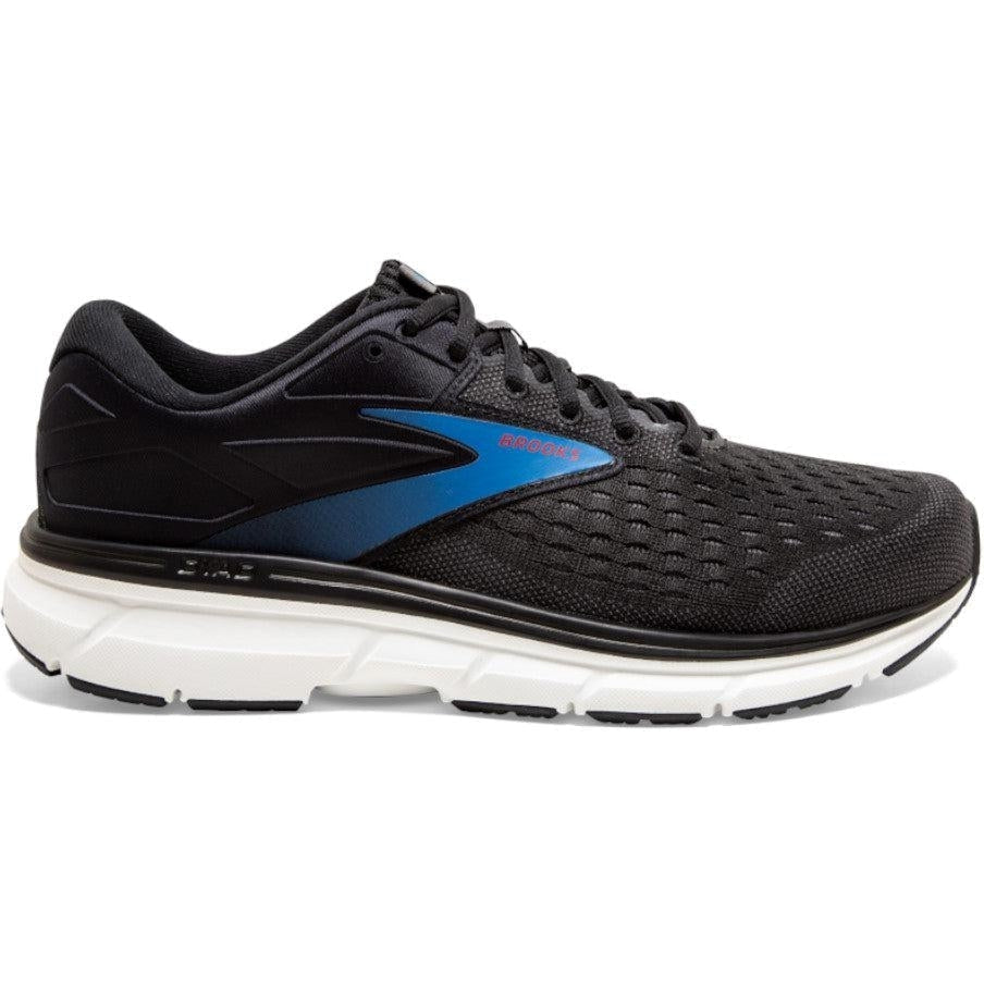 Brooks Dyad 11 Running Shoes for Men - Black/Ebony/Blue - Size 9 D Medium - Lightweight Cushioned Sneakers for Jogging, Gym Workouts & Everyday Wear