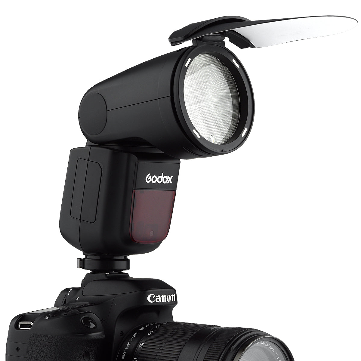 Canon V1 Round Head Speedlite Flash with Accessory Kit - Professional DSLR Camera Lighting for Portraits, Events & Studio Photography