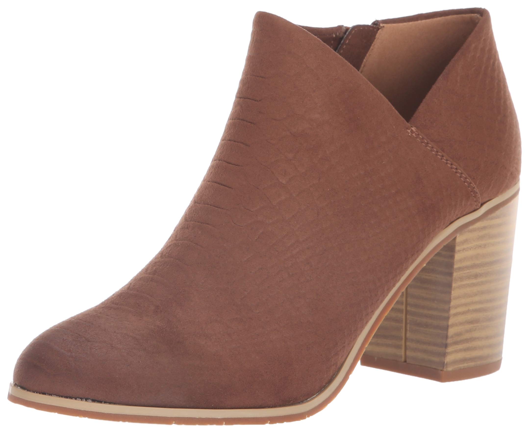 BC Footwear Women's Kettle Ankle Bootie - Stylish Leather Booties for Women | Comfortable Low Heel Chelsea Boots | Perfect for Office, Casual Outfits & Fall Fashion
