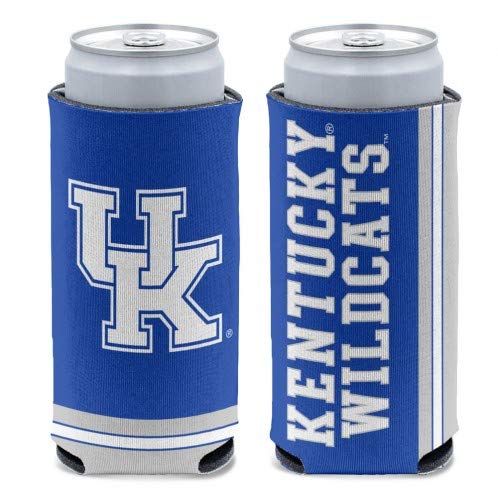 WinCraft NCAA Unisex-Adult Slim Can Cooler - Insulated Beer & Soda Holder for Tailgating, Camping & Outdoor Parties - Officially Licensed College Team Design