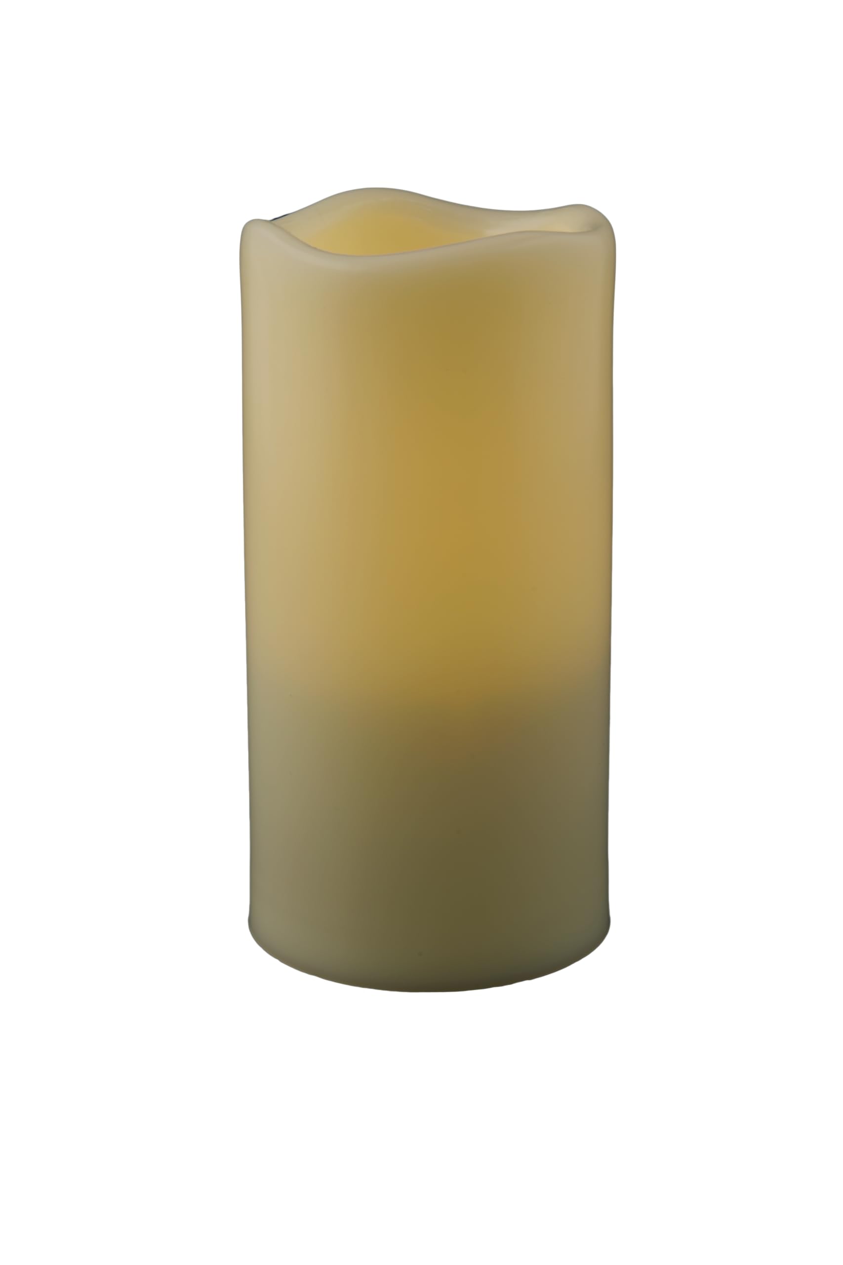 Realistic Flameless LED Candles with Flickering Flame Effect - Battery Operated Ivory Pillar Candles with 4/8 Hour Timer & Melted Wax Design (3x5.75 Inch) - Perfect for Home Decor, Wedding Centerpieces, Outdoor Patio Lighting & Romantic Ambiance