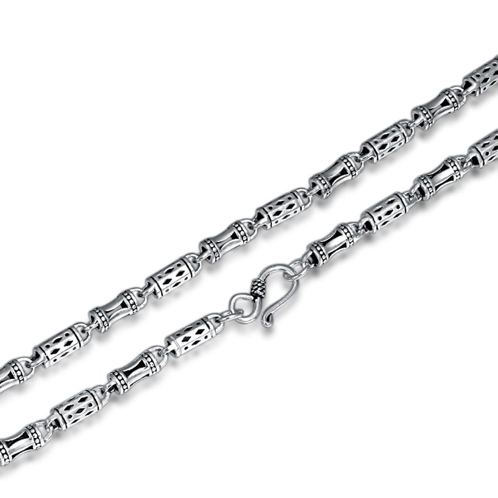 5mm Sterling Silver Chain Necklace for Men - 18 Inch Thick Cuban Link Necklace | Perfect for Casual Wear, Gifts & Layering