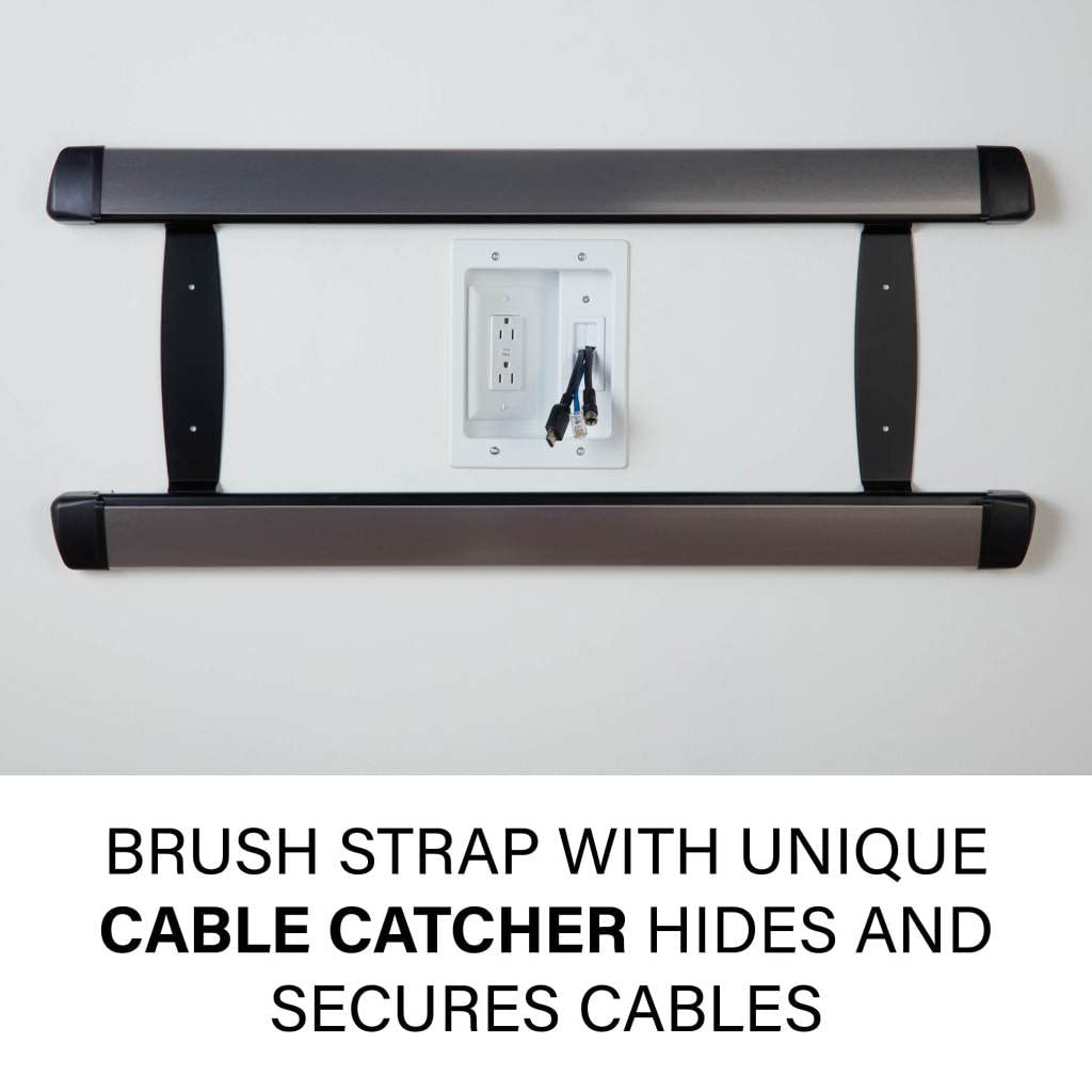 Universal Low Profile Fixed TV Wall Mount Bracket with In-Wall Power Cable Management Kit - SANUS - Perfect for Living Rooms, Bedrooms & Home Theaters (Fits Most 37-90