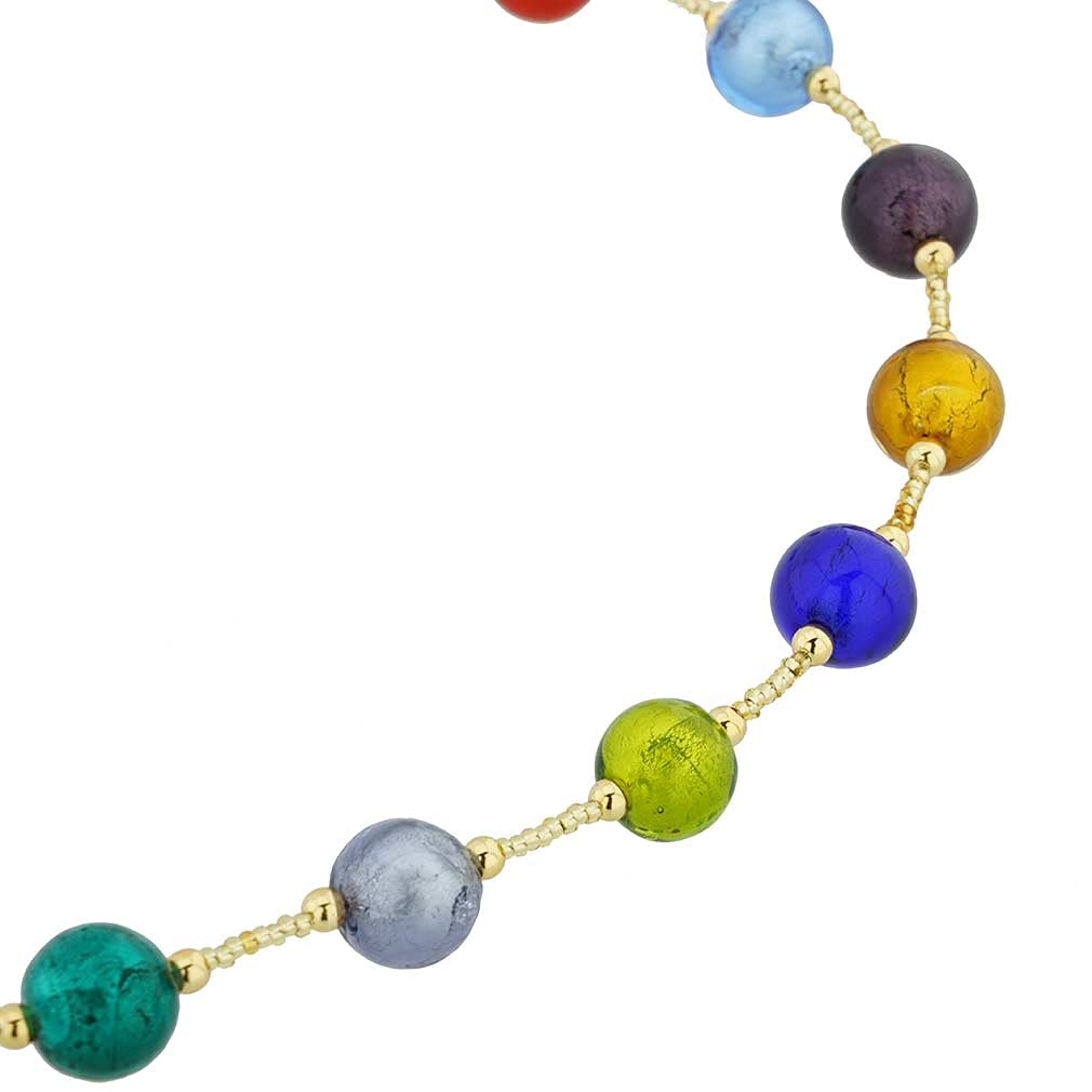 Murano Glass Necklace - Handmade Venetian Jewelry in Multicolor | Perfect for Gifts, Weddings & Special Occasions