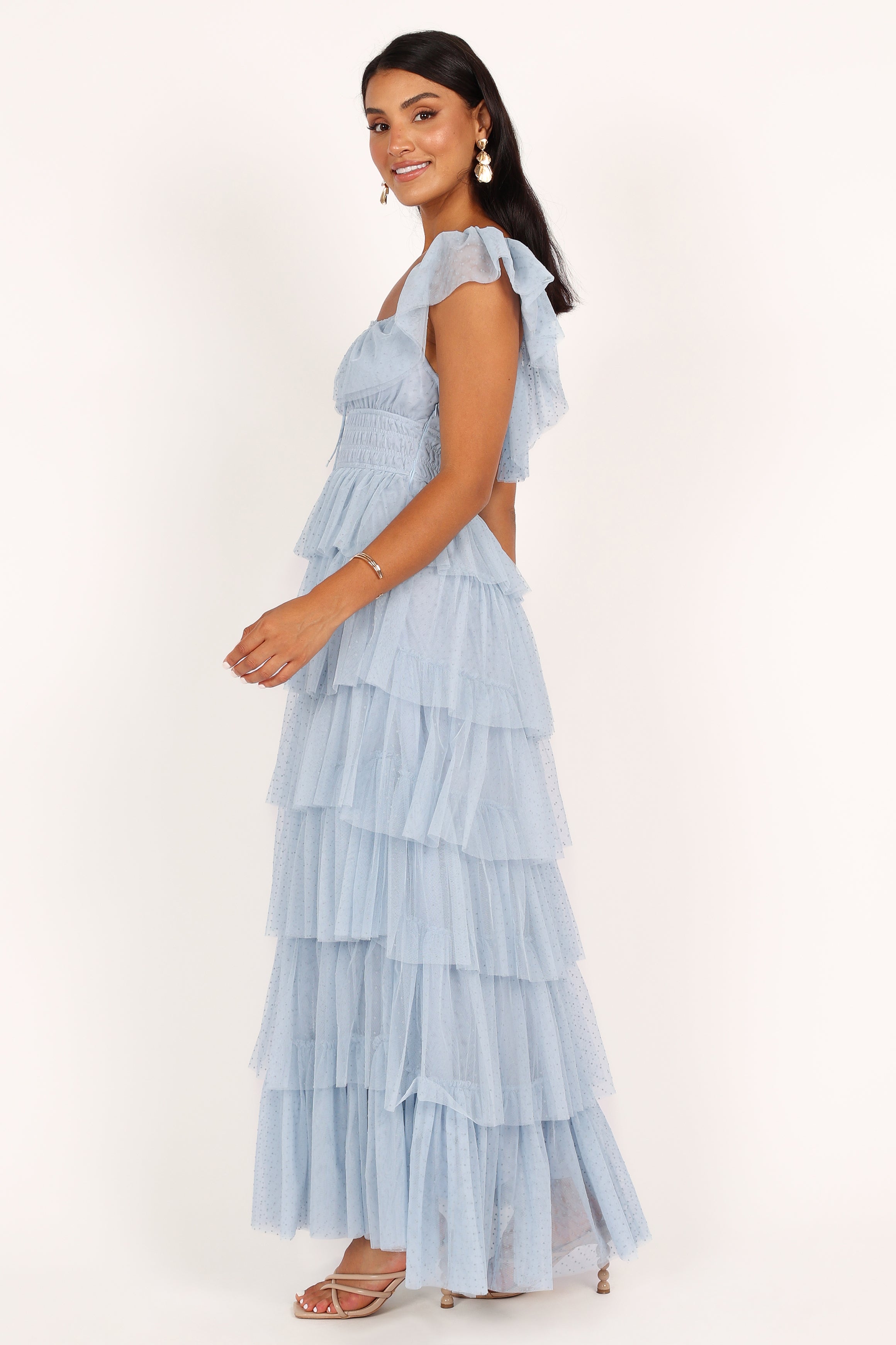 Belle Maxi Dress for Women - Flowy Blue Long Summer Dress with Pockets | Perfect for Beach, Vacation, and Casual Outings