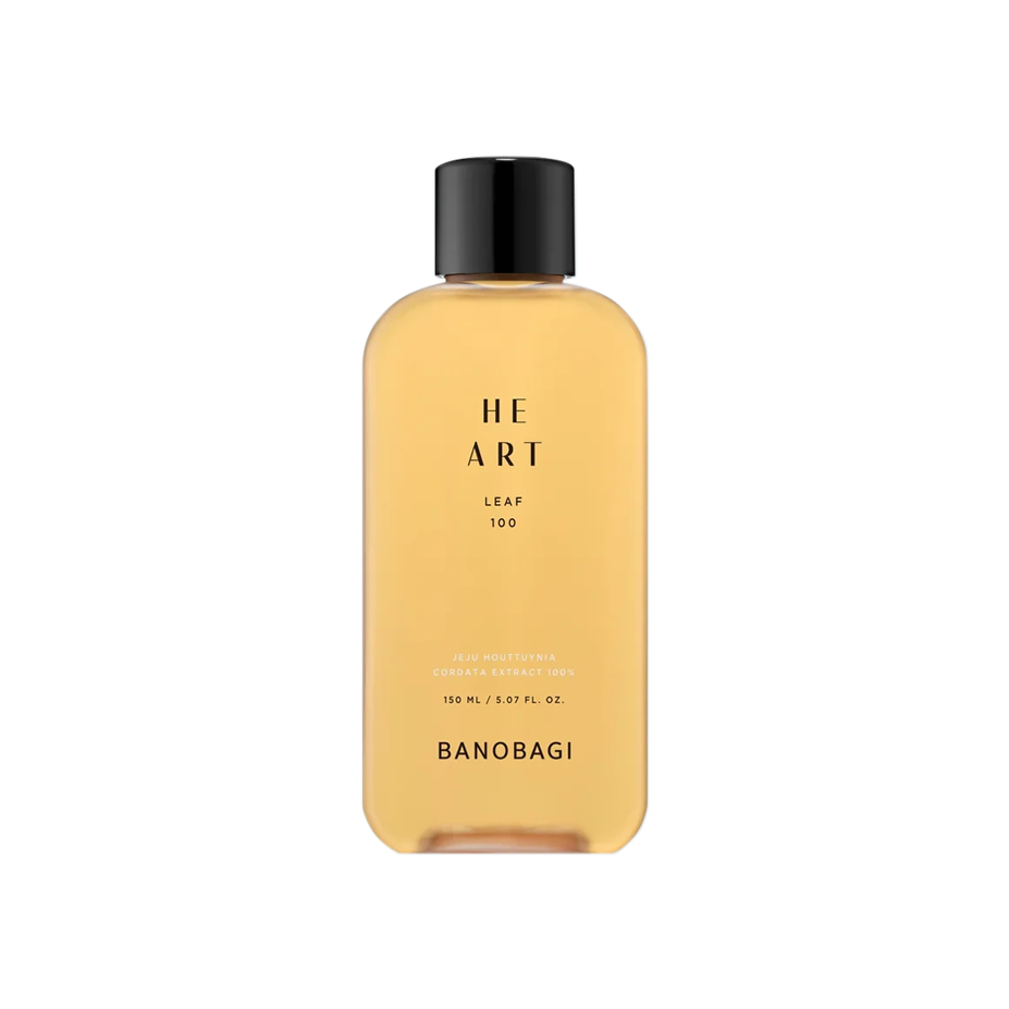 BANOBAGI Heart Leaf 100 Soothing Essence 150ml - Korean Skin Care for Sensitive & Acne-Prone Skin - Hydrating & Calming Facial Treatment for Daily Skincare Routine