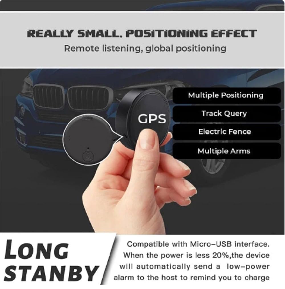 Oveallgo™ Prox Mini Magnetic GPS Tracker - 3 Pack Black | Waterproof Real-Time Tracking Device for Kids, Cars, Luggage, Pets & Elderly | Portable Anti-Loss Locator for Travel, Hiking & Outdoor Activities