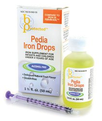 Pedia Iron Drops 50 mL - Liquid Iron Supplement for Kids & Infants - Supports Healthy Growth & Development - Ideal for Anemia Prevention & Immune System Boost