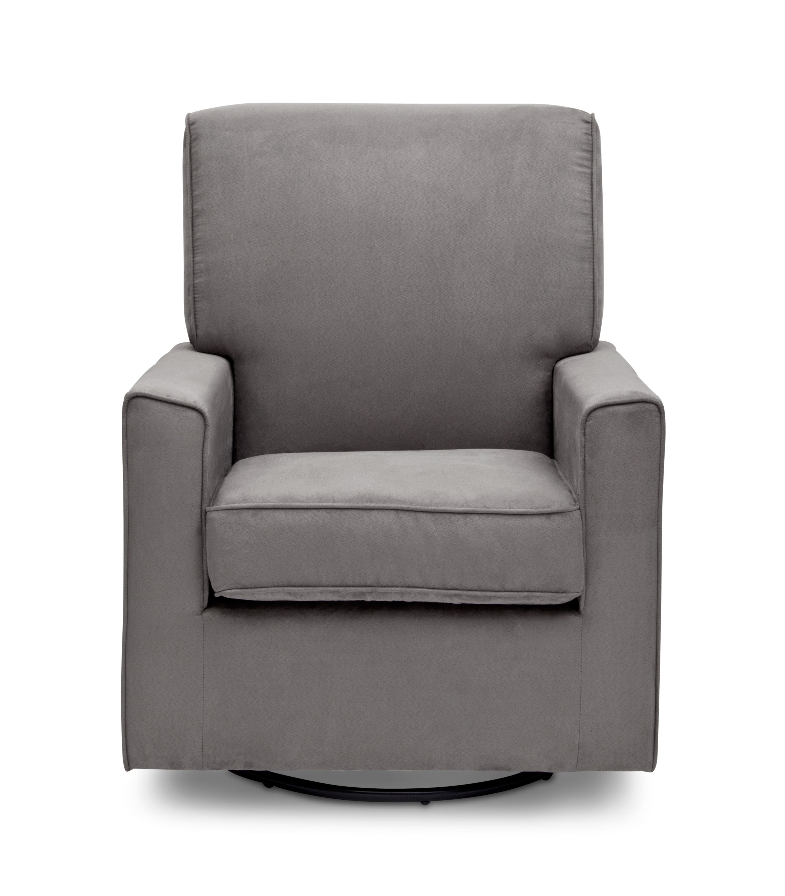 Ava Upholstered Glider Chair - Comfortable Nursery Rocking Chair for Baby Room, Perfect for Breastfeeding, Reading & Relaxing in Nursery or Living Room