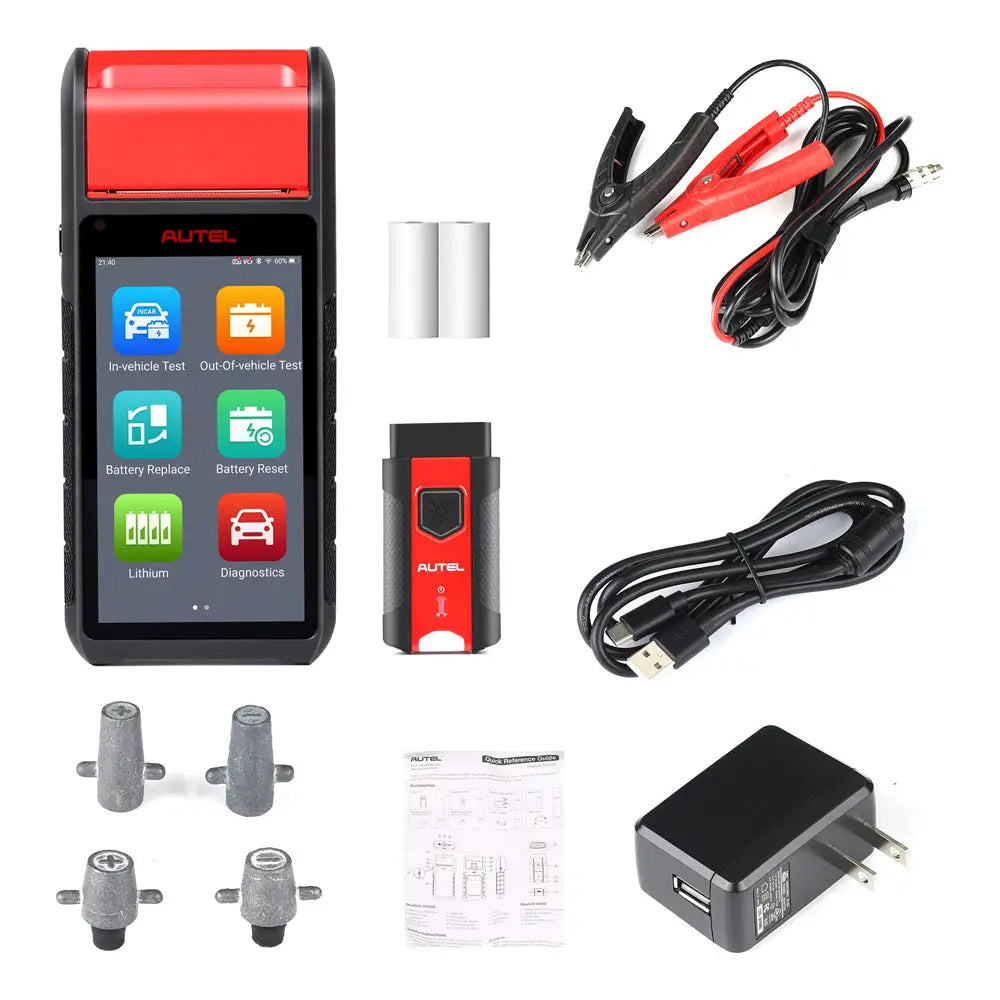 Autel MaxiBAS BT608 Professional Car Battery & Electrical System Tester Kit with Touchscreen Display - Diagnose Battery Health, Alternator, Starter for Cars, Trucks, SUVs - Perfect for Mechanics & DIY Auto Repair