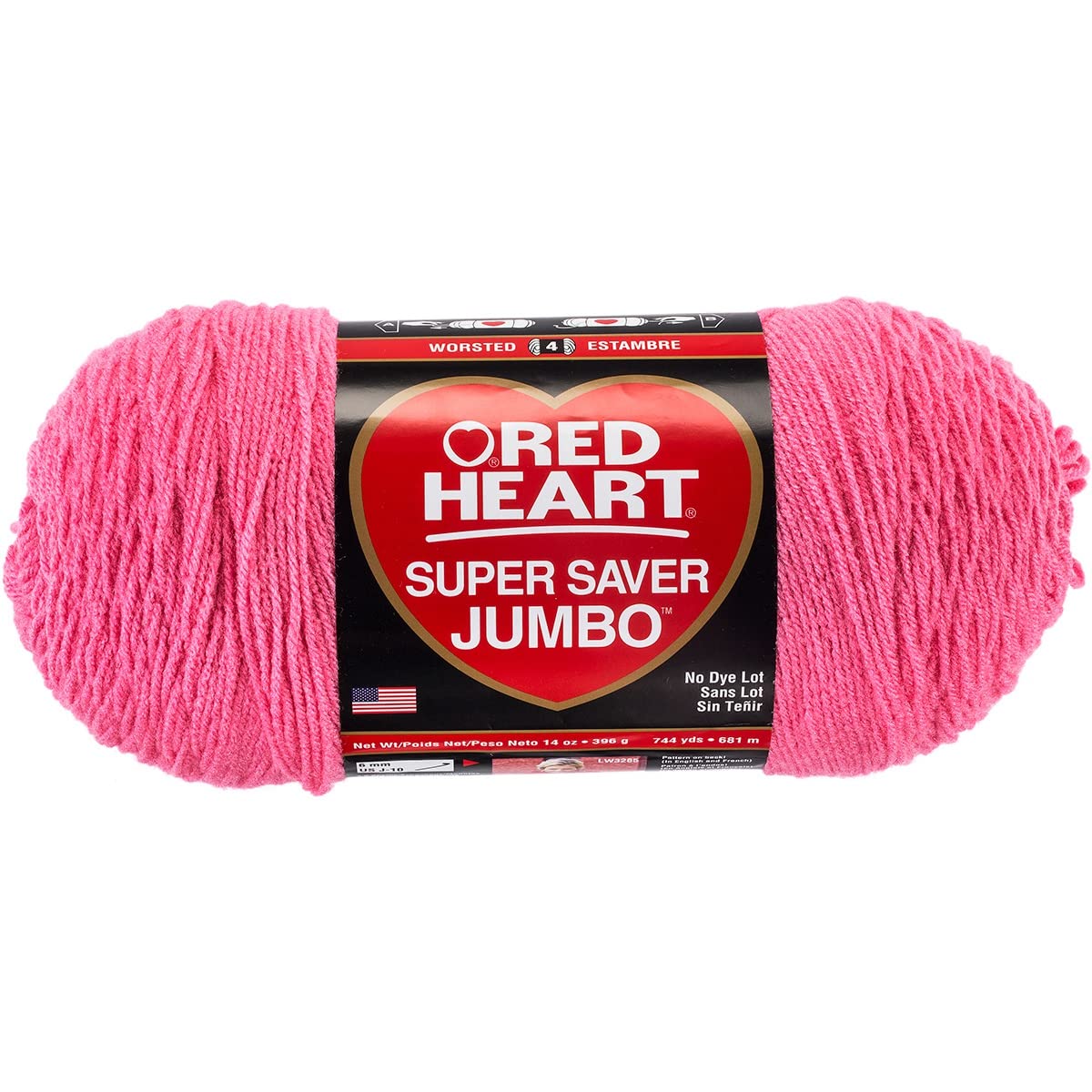 ODDITIES YARN SUPER SAVER JUMBO 30858004 - 4-Pack Soft Pink Yarn for Knitting & Crocheting - Perfect for Blankets, Scarves, and DIY Crafts