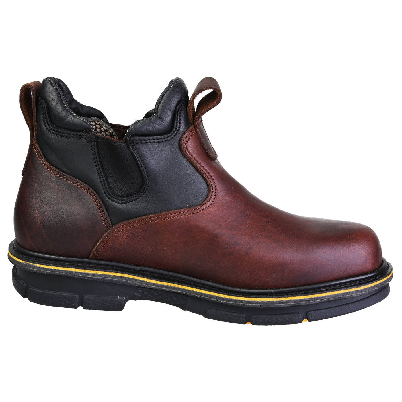Men's Slip-On Work Boots 6 Inch Soft Toe - Comfortable Safety Shoes for Construction & Outdoor Work (Model 1273)