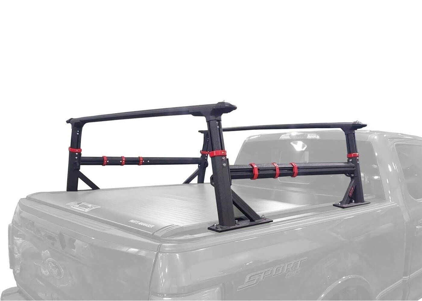 Universal Extendable Aluminum Pickup Truck Bed Rack with Cross Bars - Heavy Duty Cargo Carrier for Camping, Hunting & Outdoor Adventures