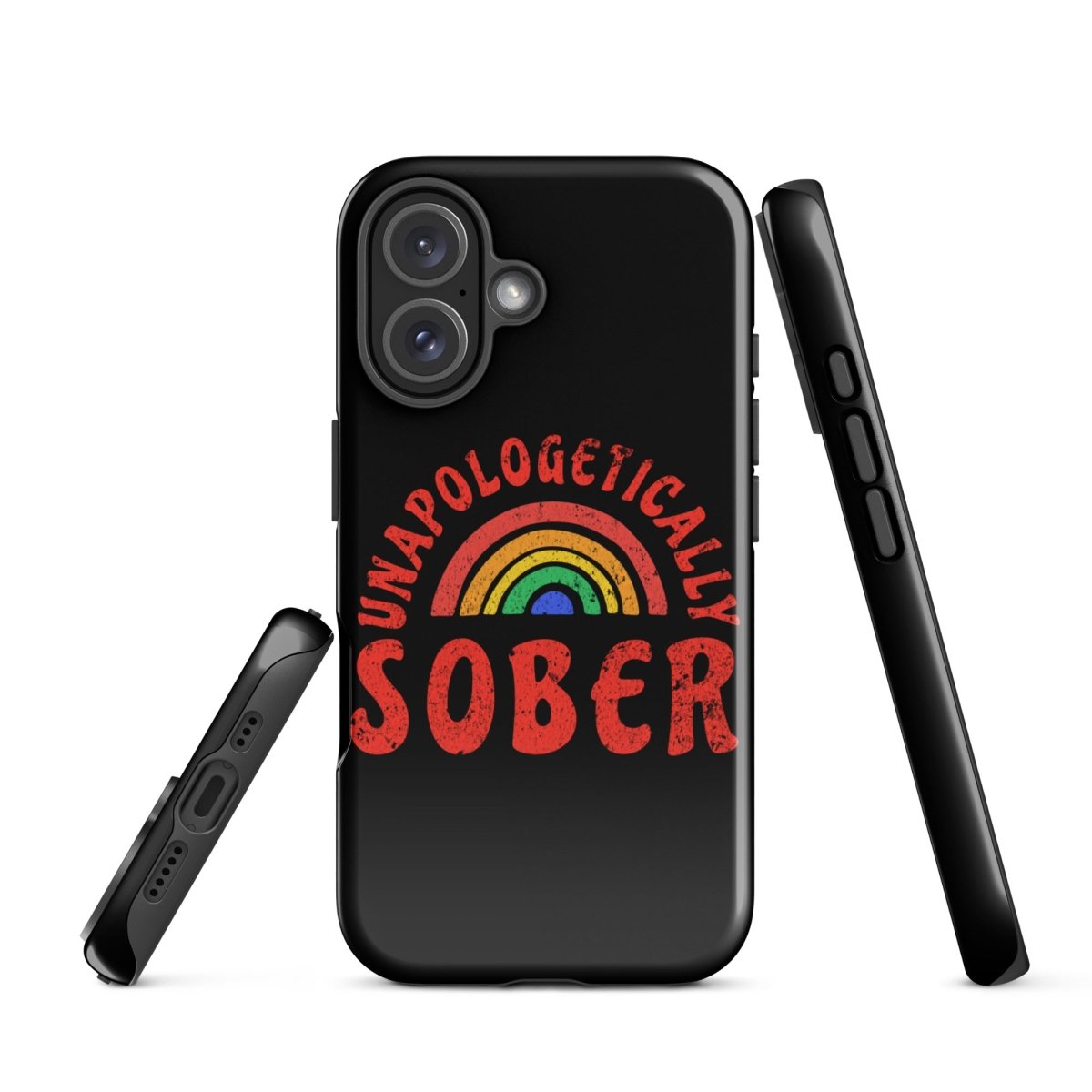 Rainbow iPhone Case - Colorful Protective Cover for iPhone 12/13/14/15 - Shatterproof & Stylish Design - Perfect for Pride Events, LGBTQ+ Support & Everyday Use