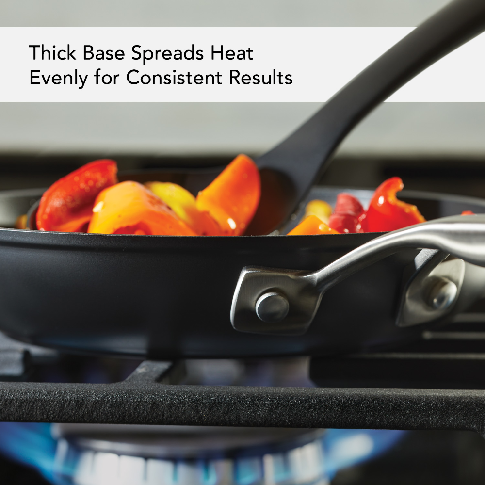 Premium Hard Anodized Induction 2-Piece Nonstick Frying Pan Set - Professional Cookware for Gas, Electric & Induction Stovetops - Perfect for Searing, Sauteing & Everyday Cooking