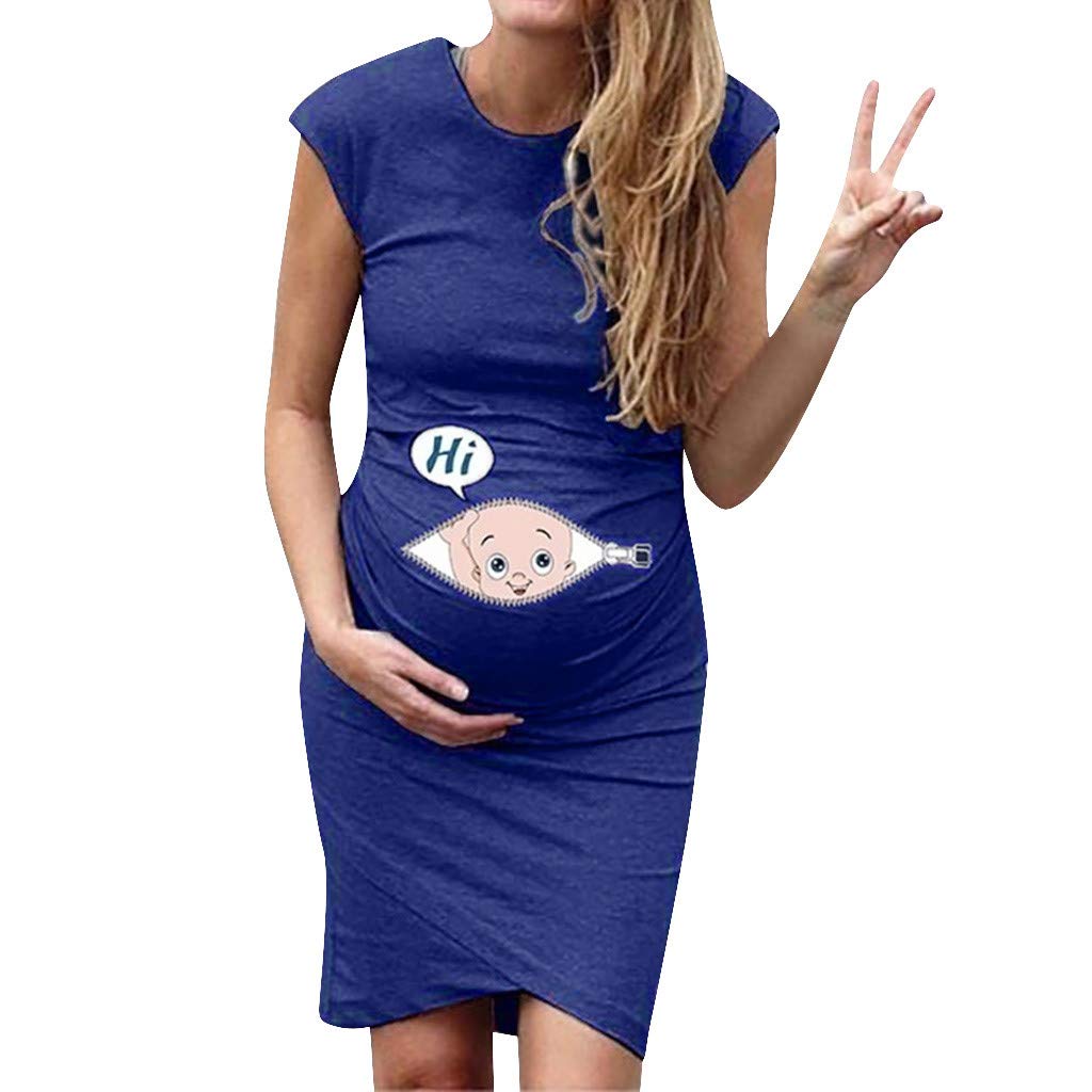 **Maternity Clothes Clearance - Women's Sleeveless Pregnancy Dress for Summer | Comfortable & Stylish Maternity Wear | Perfect for Casual Outings & Baby Showers**