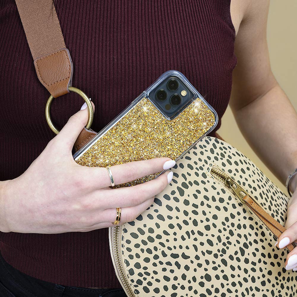 Case-Mate TWINKLE iPhone 12 Pro Max (5G) Case - 10ft Drop Protection, 6.7 Inch Shockproof Phone Cover in Gold | Perfect for Everyday Use, Travel & Outdoor Activities