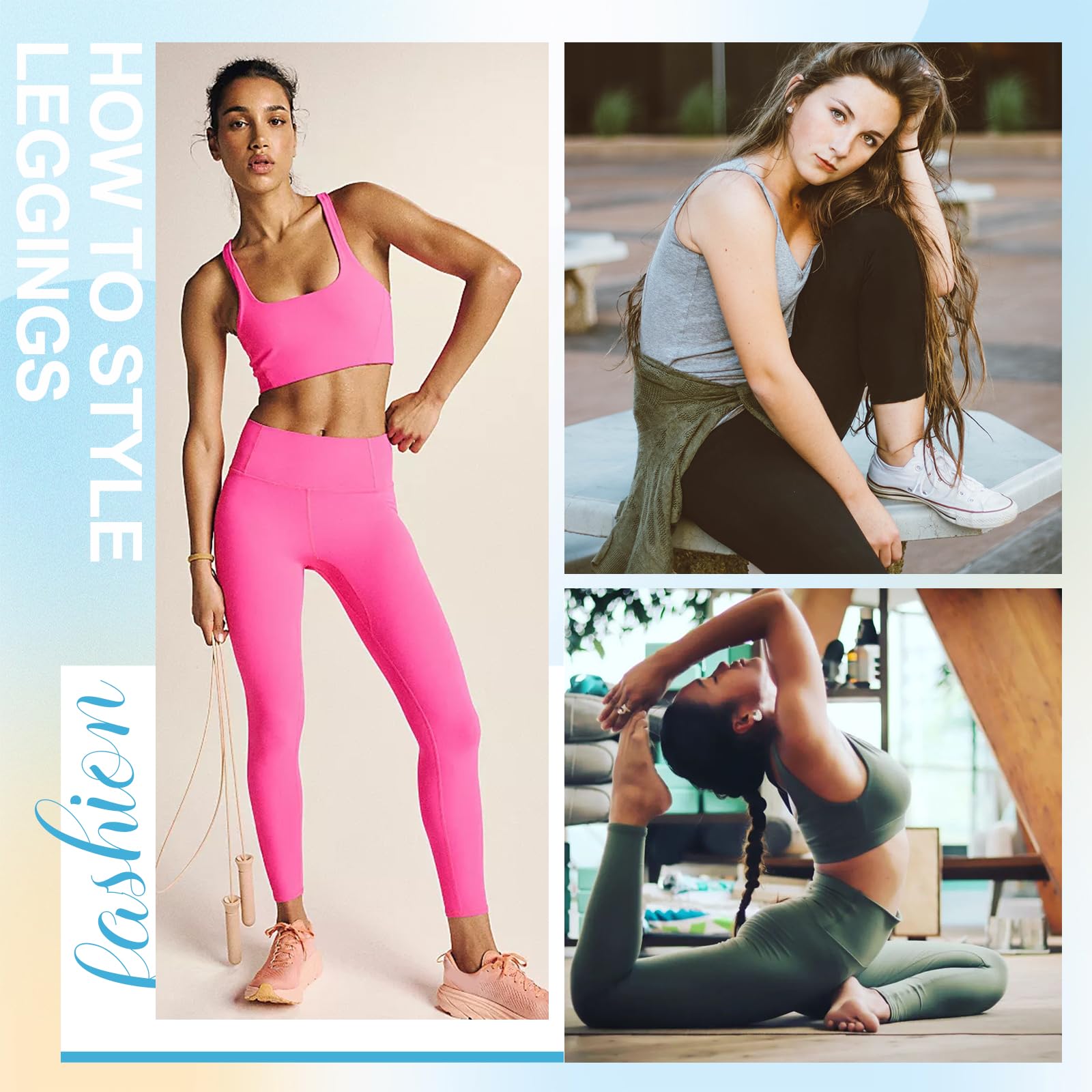 TNNZEET Women's High Waisted Yoga Pants 3-Pack - Tummy Control Black Leggings with Pockets for Workout, Gym, Running | Perfect for Yoga, Lounge & Everyday Wear