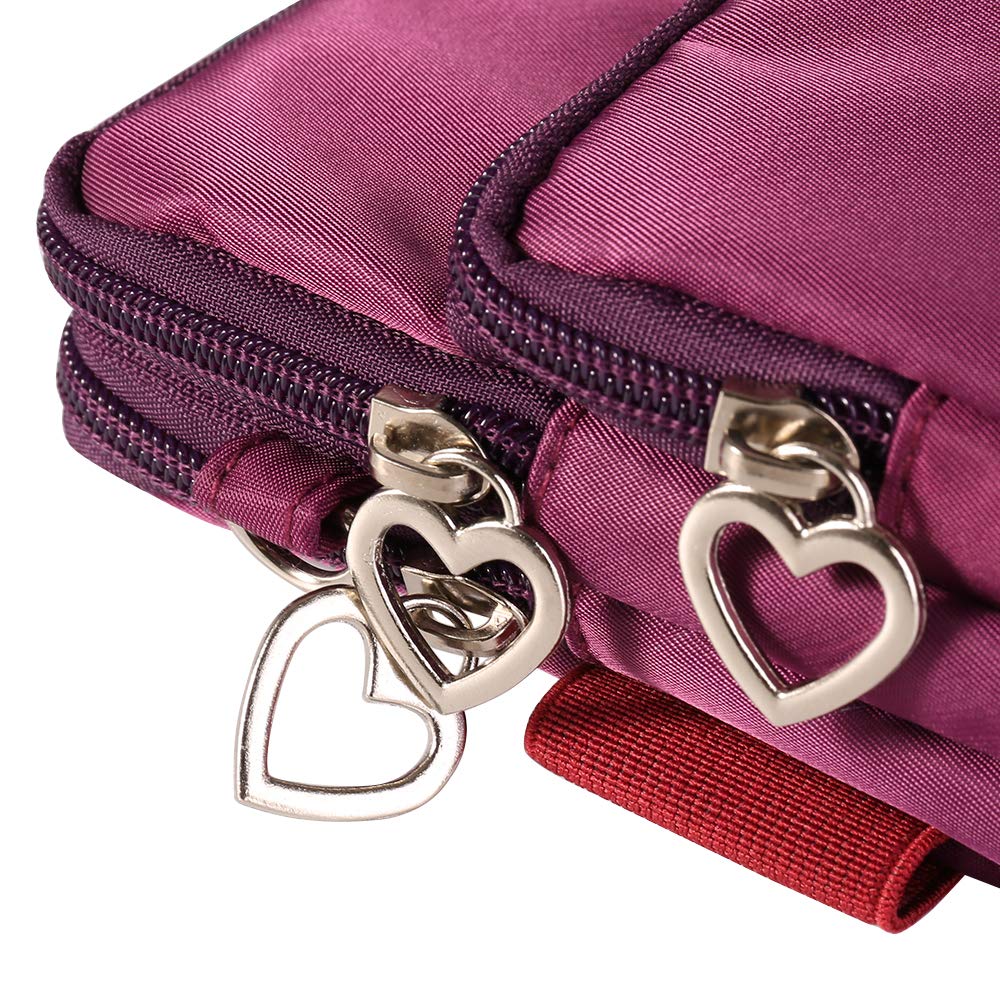 Women's Small Crossbody Phone Bag - Cell Phone Purse with Shoulder Strap & Armband - Wallet Case Handbag for iPhone, Samsung, Google Pixel - Perfect for Running, Travel, Shopping & Daily Use