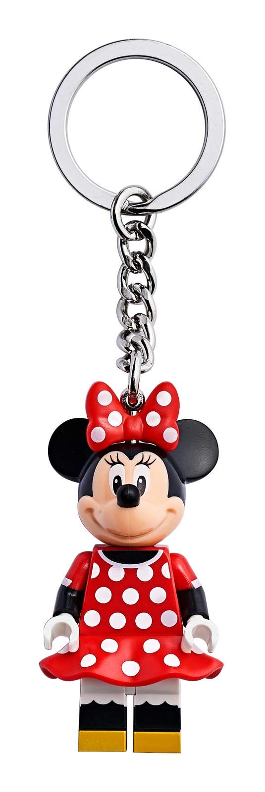LEGO Disney Minnie Mouse Keychain - Cute Collectible Keyring for Disney Fans - Perfect for Gifts, Backpacks, and Key Accessories