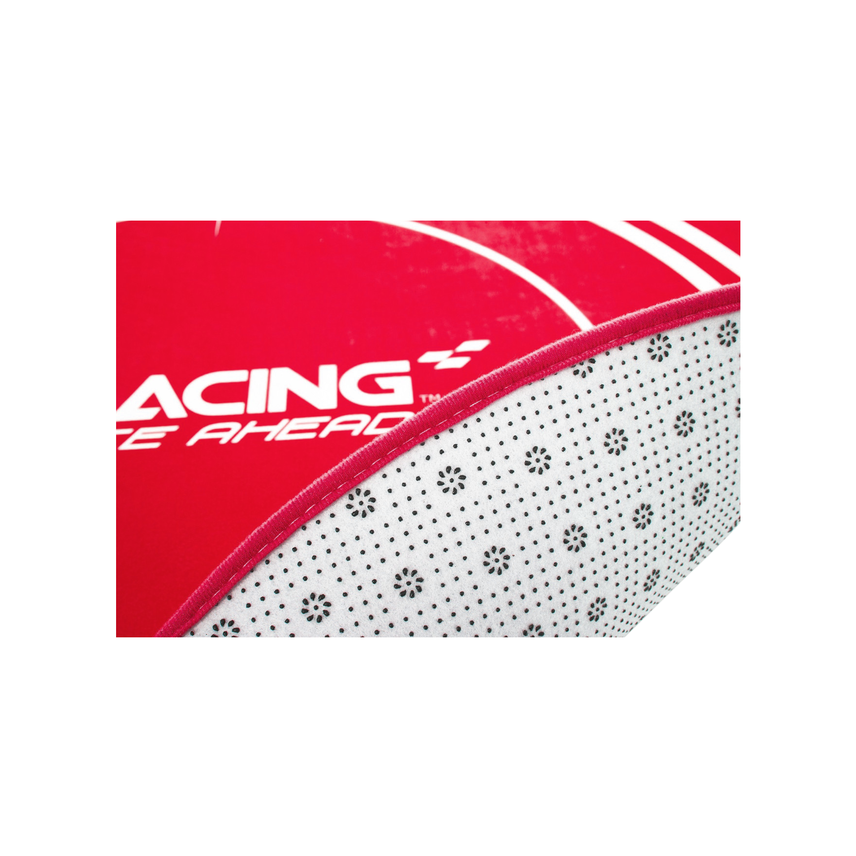 AK Racing Circular Chair Floor Mat - Non-Slip Office Chair Mat for Hardwood Floors & Carpets, Red - Perfect for Gaming, Home Office & Workspace Setup