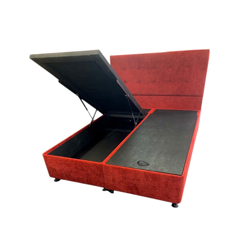 Gas Lift NZ Made Storage Bed - Low Height Queen Split Size for Small Spaces | Underbed Storage Solution for Bedrooms & Apartments