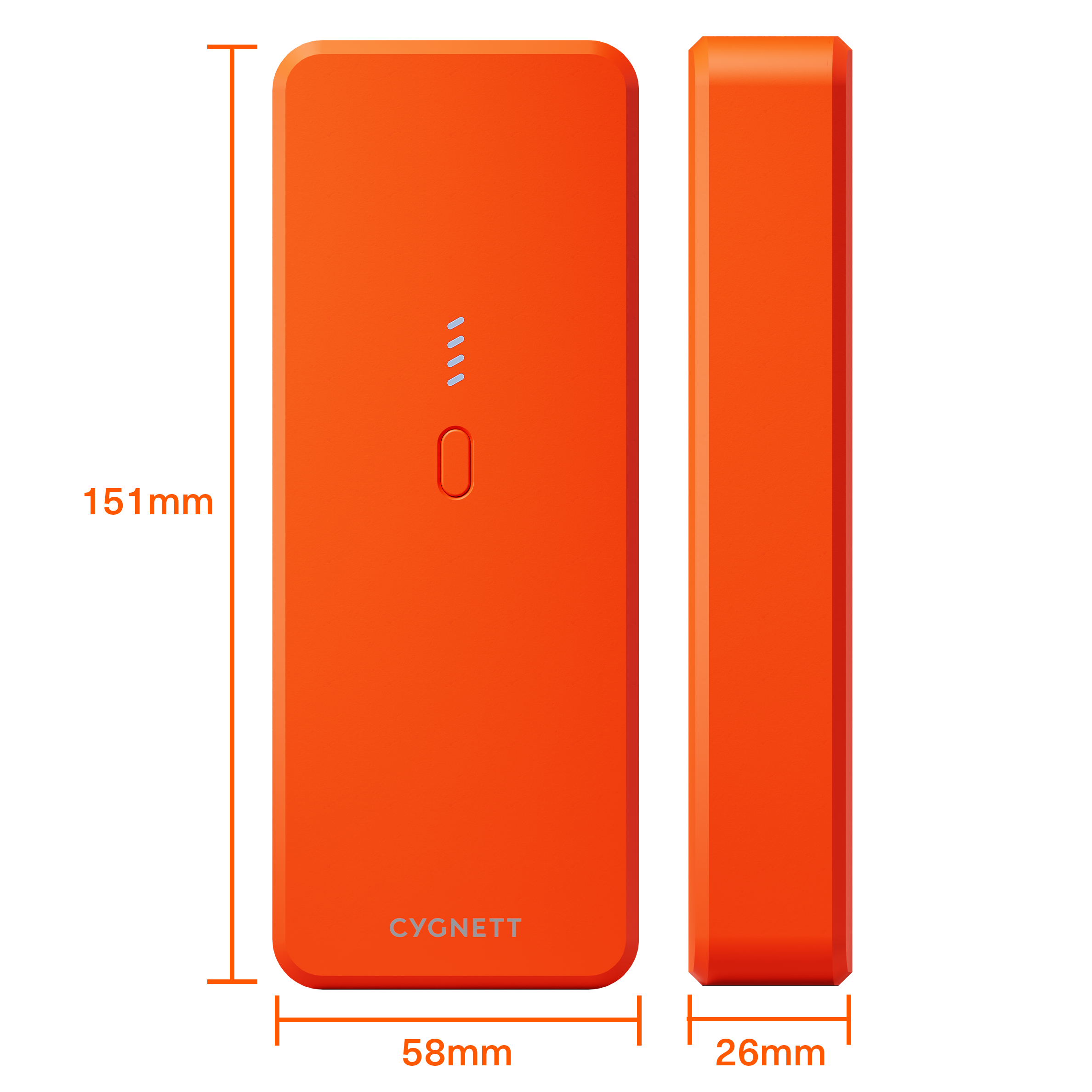 Prime 2nd Generation 20000mAh Portable Charger - Orange | Fast Charging Power Bank for iPhone, Android, Tablets | Perfect for Travel, Camping & Emergency Backup