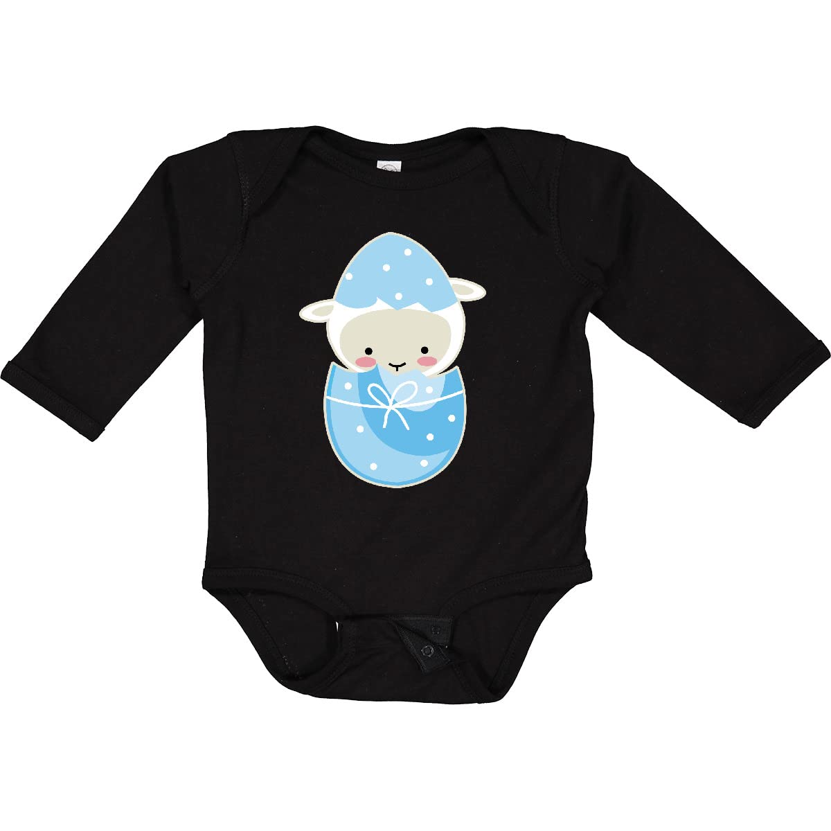 Inktastic Easter Outfits Baby Lamb Long Sleeve Creeper - Adorable Easter Baby Clothes for Boys & Girls - Perfect for Easter Sunday, Family Photos & Spring Celebrations