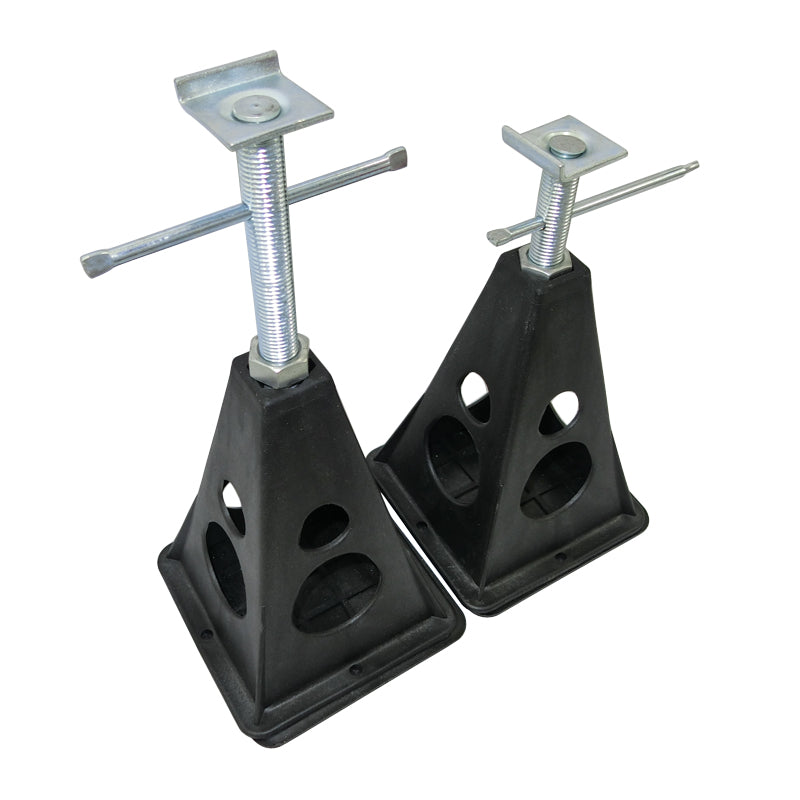 Caravan Stabilizer Stands (Pair) CVS01 - Heavy Duty RV Leveling Jacks for Camping & Travel Trailers