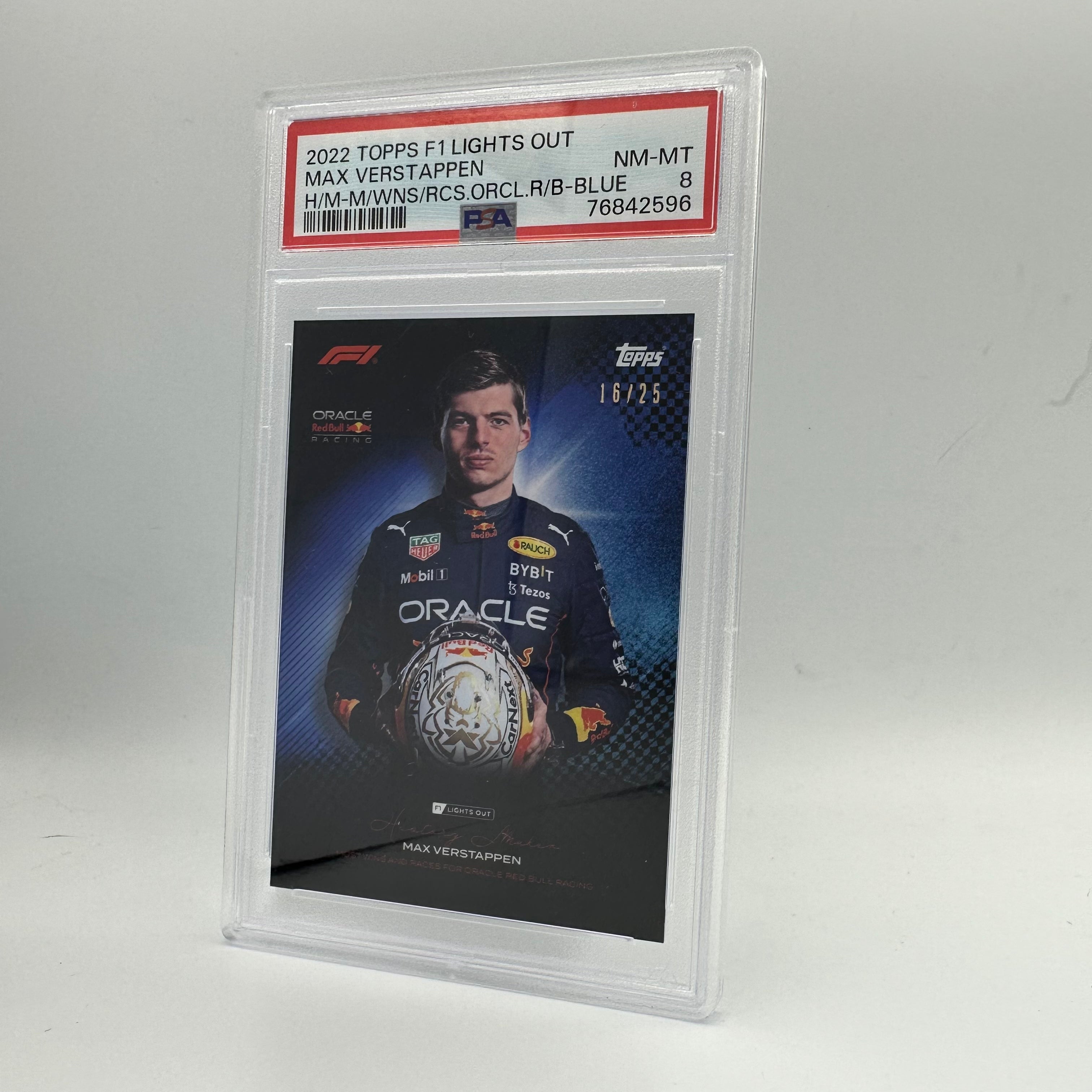 PSA 8 Graded Max Verstappen 