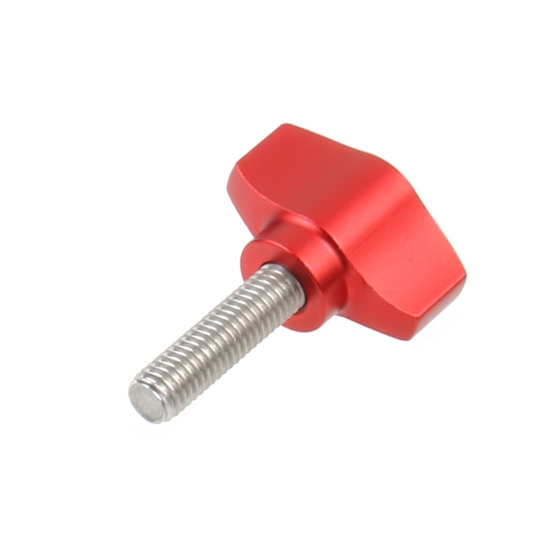 BGNing 304 Stainless Steel M5x18mm T-Hand Knob Screw Bolt with Manual Tighten Handle Nut - Compatible with Action Cameras, Diving Gear, and DIY Projects (32mm Screws, Red) - Perfect for Secure Mounting and Quick Adjustments