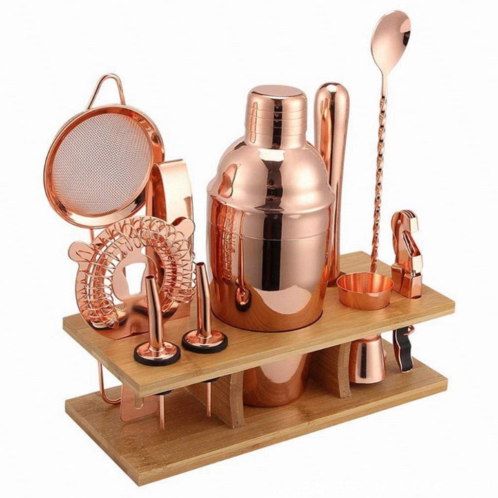 Premium 11-Piece Stainless Steel Cocktail Shaker Set - Professional Bartender Kit for Mixing Martinis, Margaritas & Cocktails - Perfect for Home Bars, Parties & Mixology Enthusiasts