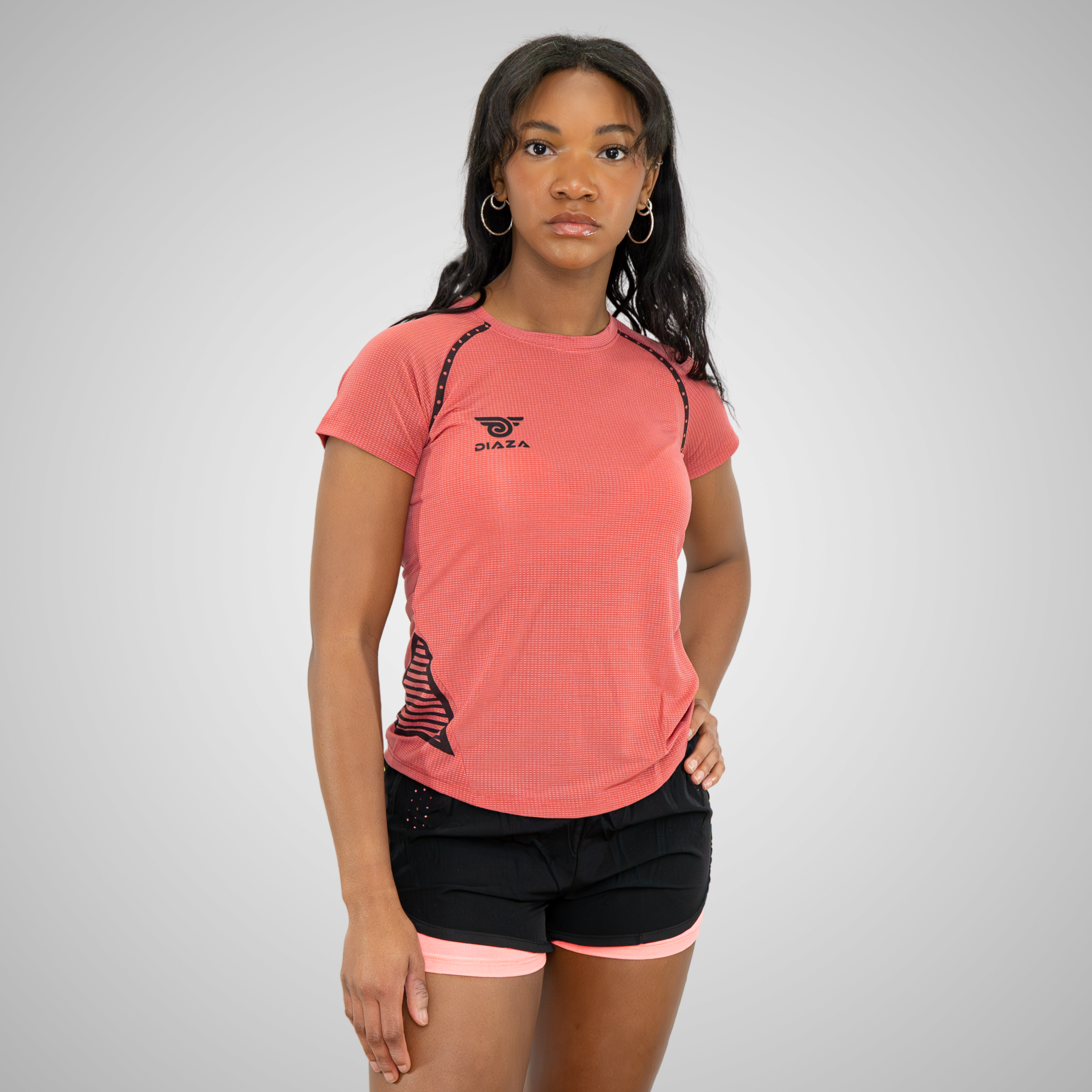 Diaza Player Clarita Jersey - Watermelon Red Soccer Jersey for Women - Perfect for Games, Training & Fan Support