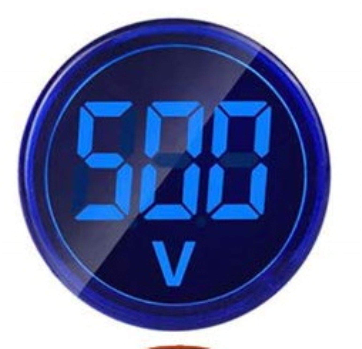 Teper RAVB Metar 001 Digital SMD Display Volt Meter - 60-500V AC Voltage Tester with Big Digit Display & 22mm LED (Atom Blue) - Perfect for Home, Industrial & Automotive Electrical Testing (Pack of 1)