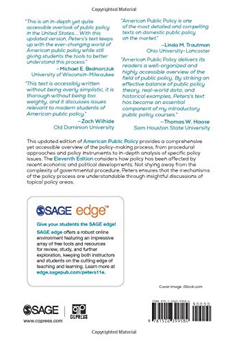 American Public Policy: Promise and Performance - Analysis of US Government Programs & Political Impact | For Students, Researchers & Policy Makers
