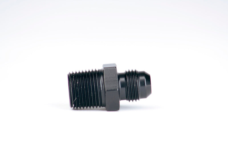 Aeromotive 3/8in NPT to AN 06 Male Flare Adapter Fitting - High Performance Fuel Line Connector for Automotive & Racing Applications