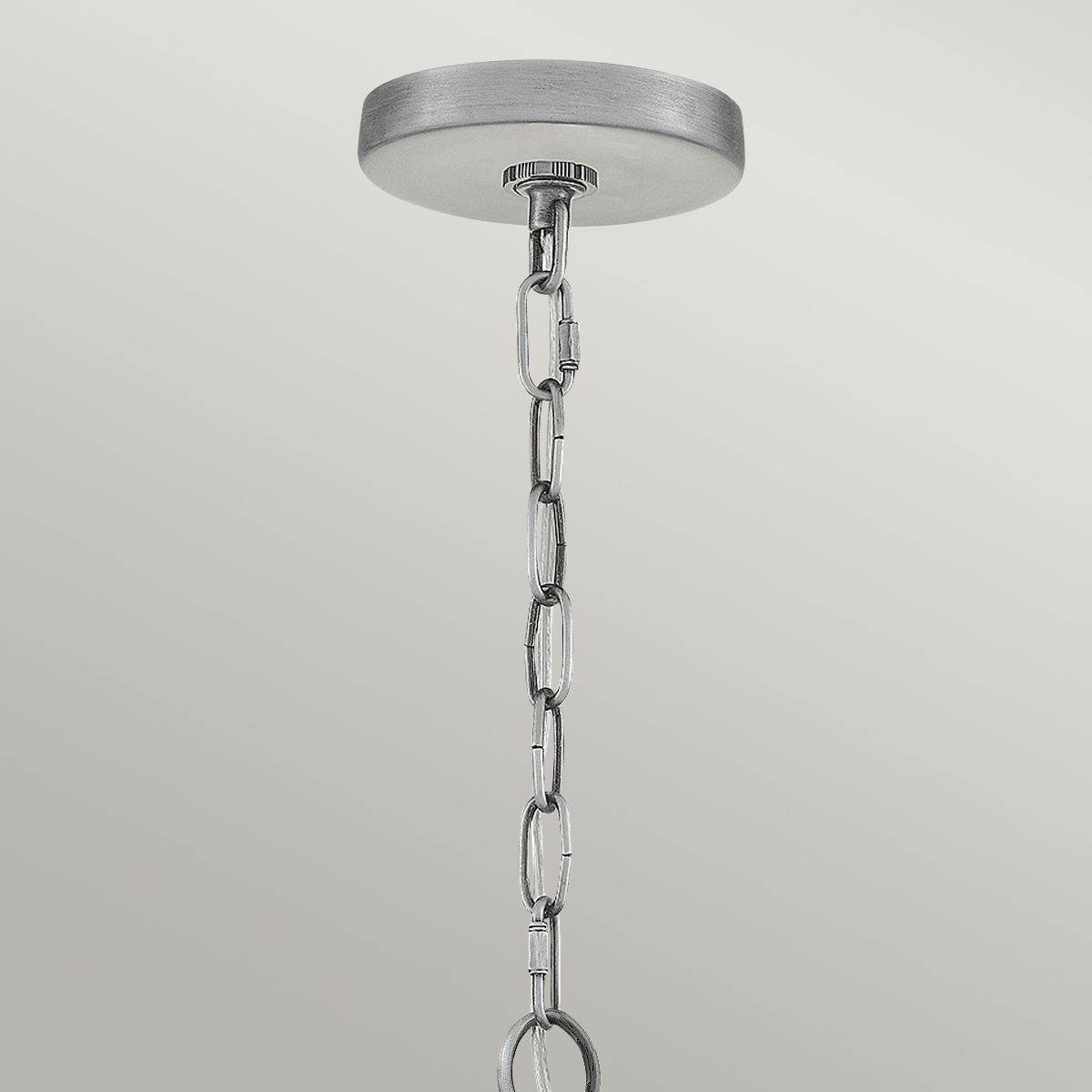 Booker 1 Light Small Chain Lantern - Industrial Aluminum IP44 E27 Hanging Light for Porch, Patio, and Garden Outdoor Decor