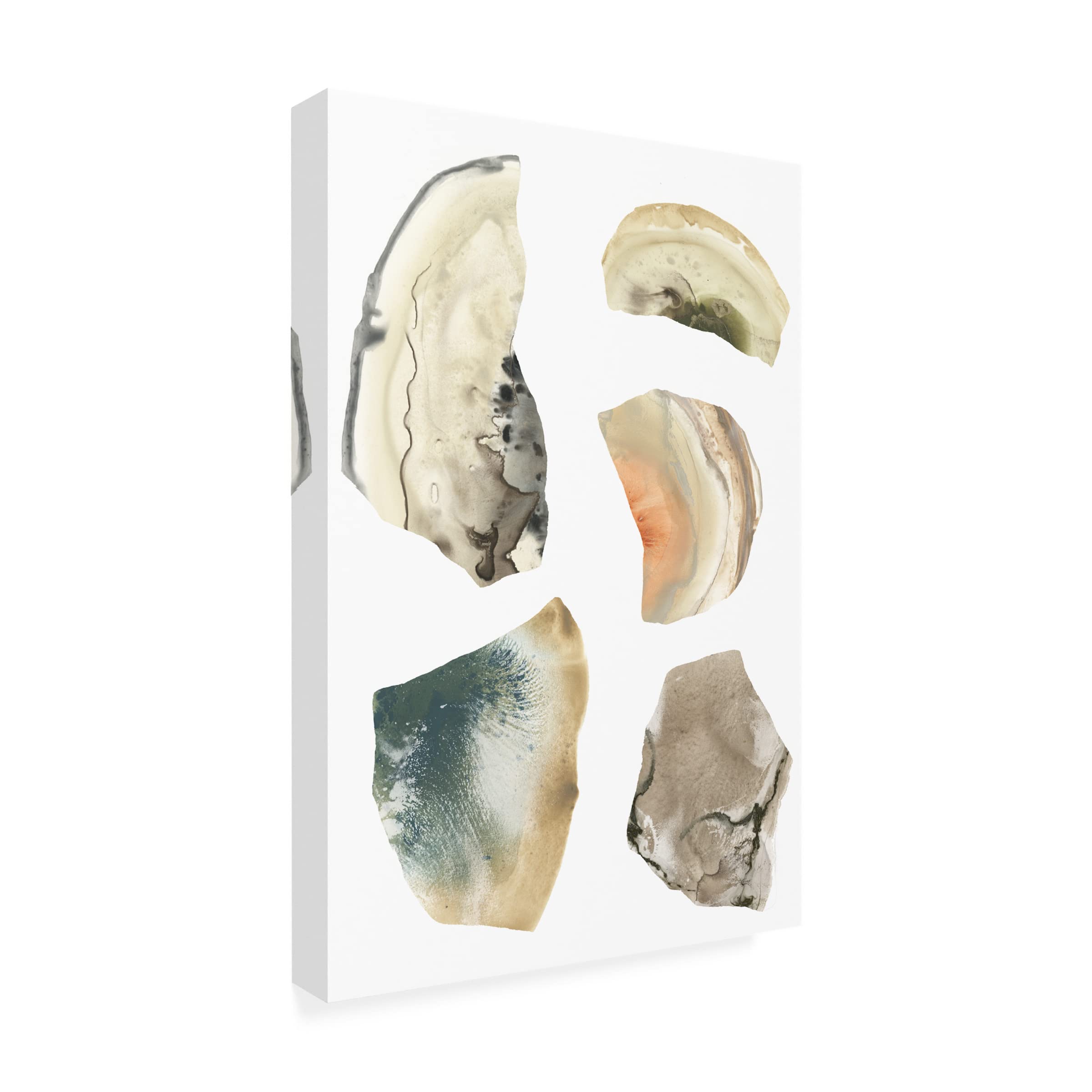 Trademark Fine Art 'Geode Segments I' by June Erica Vess - Stunning Canvas Wall Art for Living Room, Bedroom & Office Decor