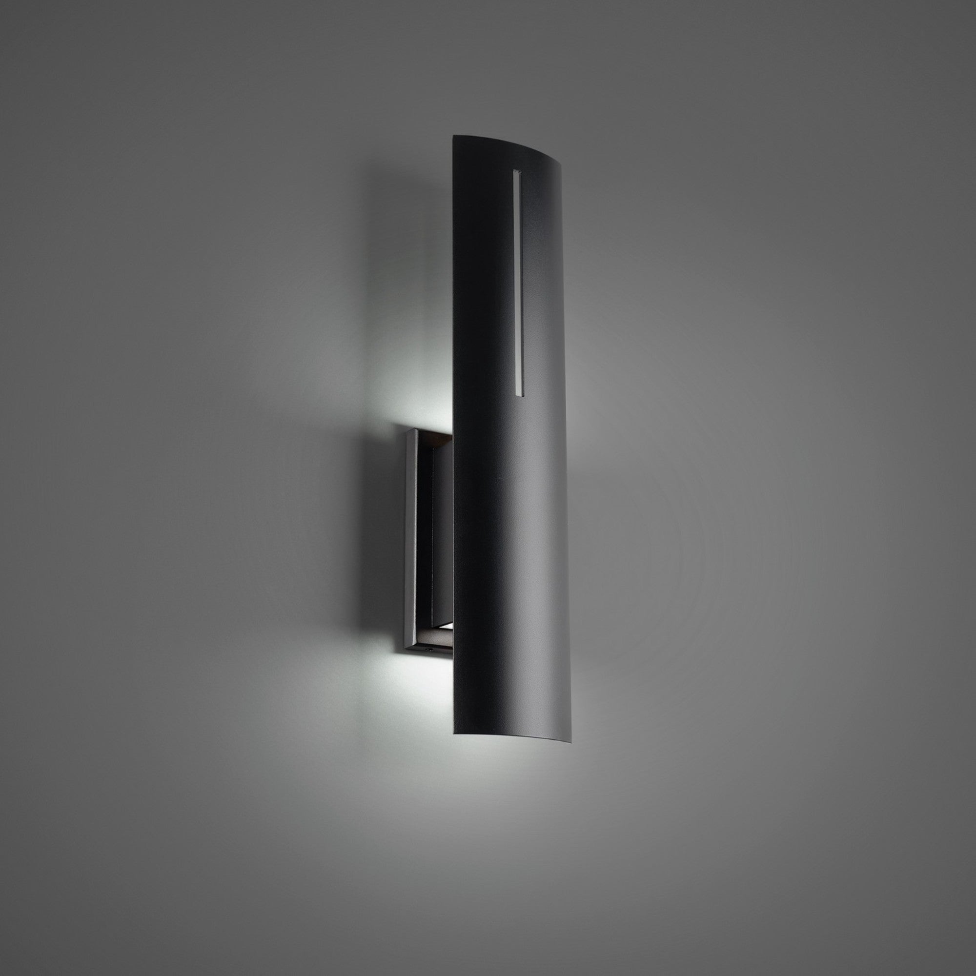 Aegis 20 LED Outdoor Wall Sconce Light Fixture - 3500K Warm White - Black Finish - Waterproof Exterior Lighting for Porch, Patio, Garden & Garage