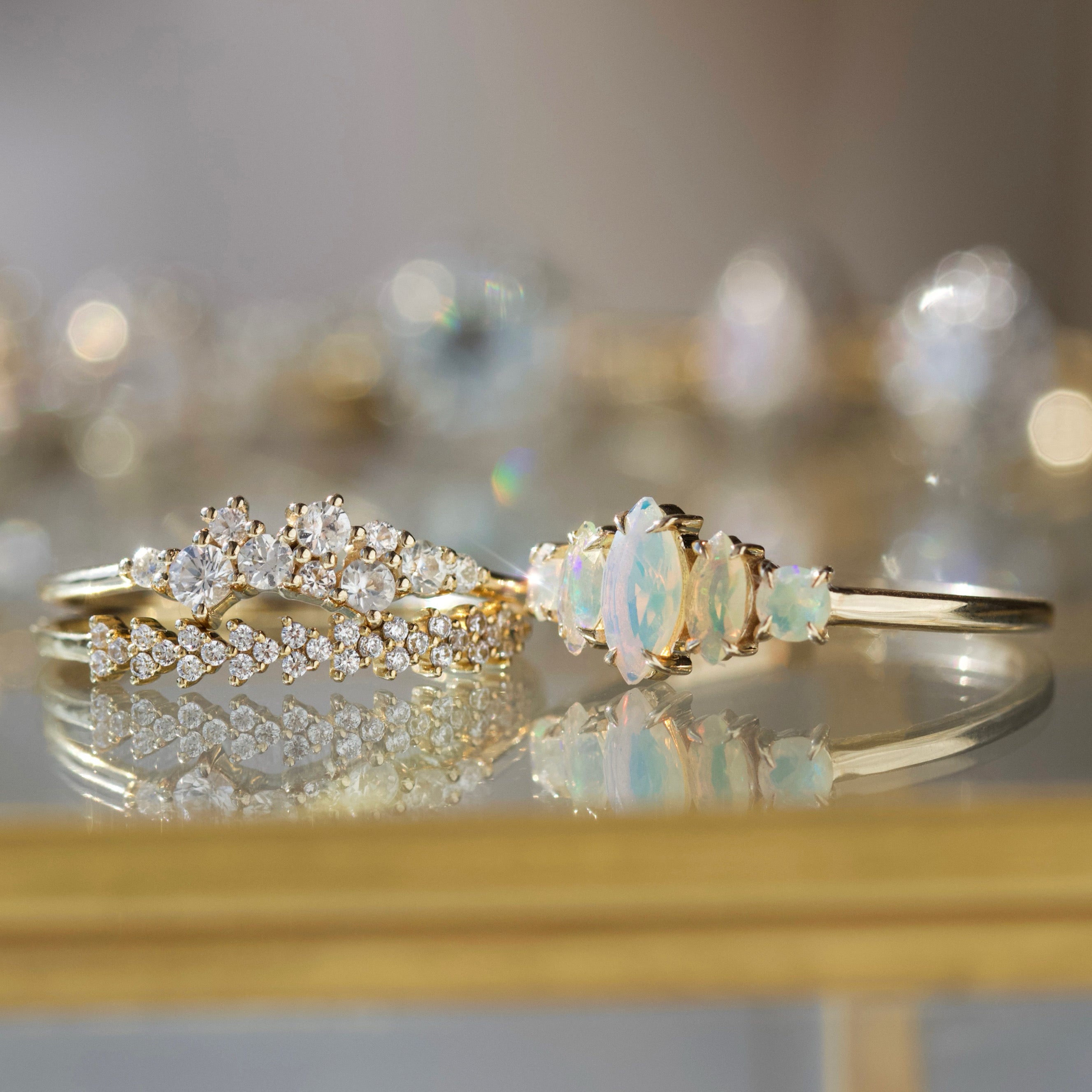 Hope Marquise Opal Ring - Elegant & Unique Gemstone Jewelry for Women - Perfect for Weddings, Anniversaries & Special Occasions