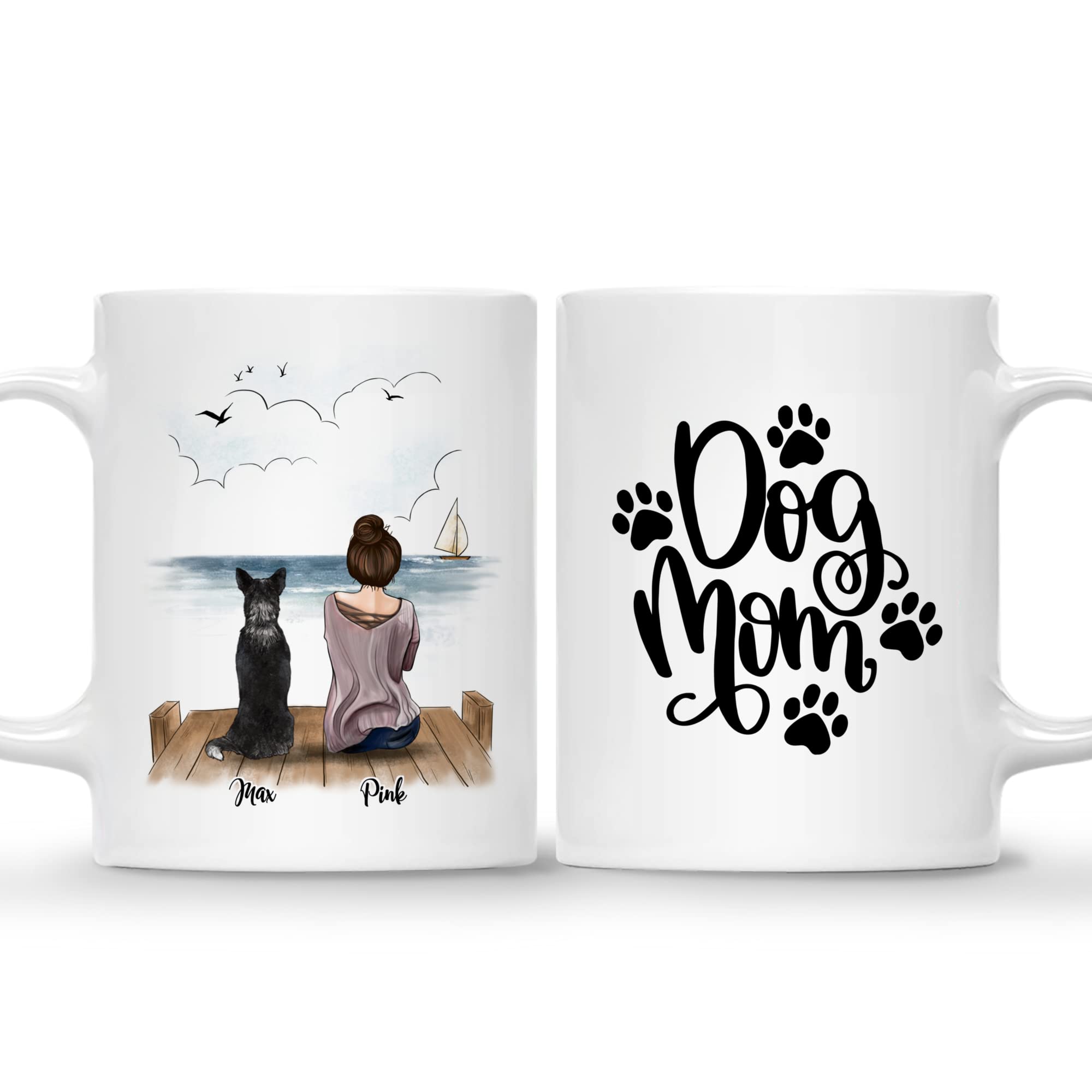 Custom Personalized Dog Mug for Dog Moms & Lovers - Unique Pet Coffee Cup Gift for Dog Owners, Memorial Keepsake - Perfect for Coffee, Tea & Gifts for Pet Lovers