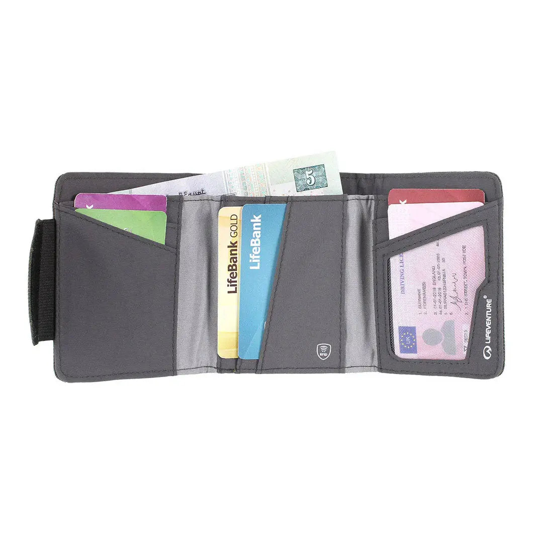 Lifeventure RFID Tri-Fold Wallet - Slim & Secure Travel Wallet for Men & Women - Perfect for Everyday Use & International Travel